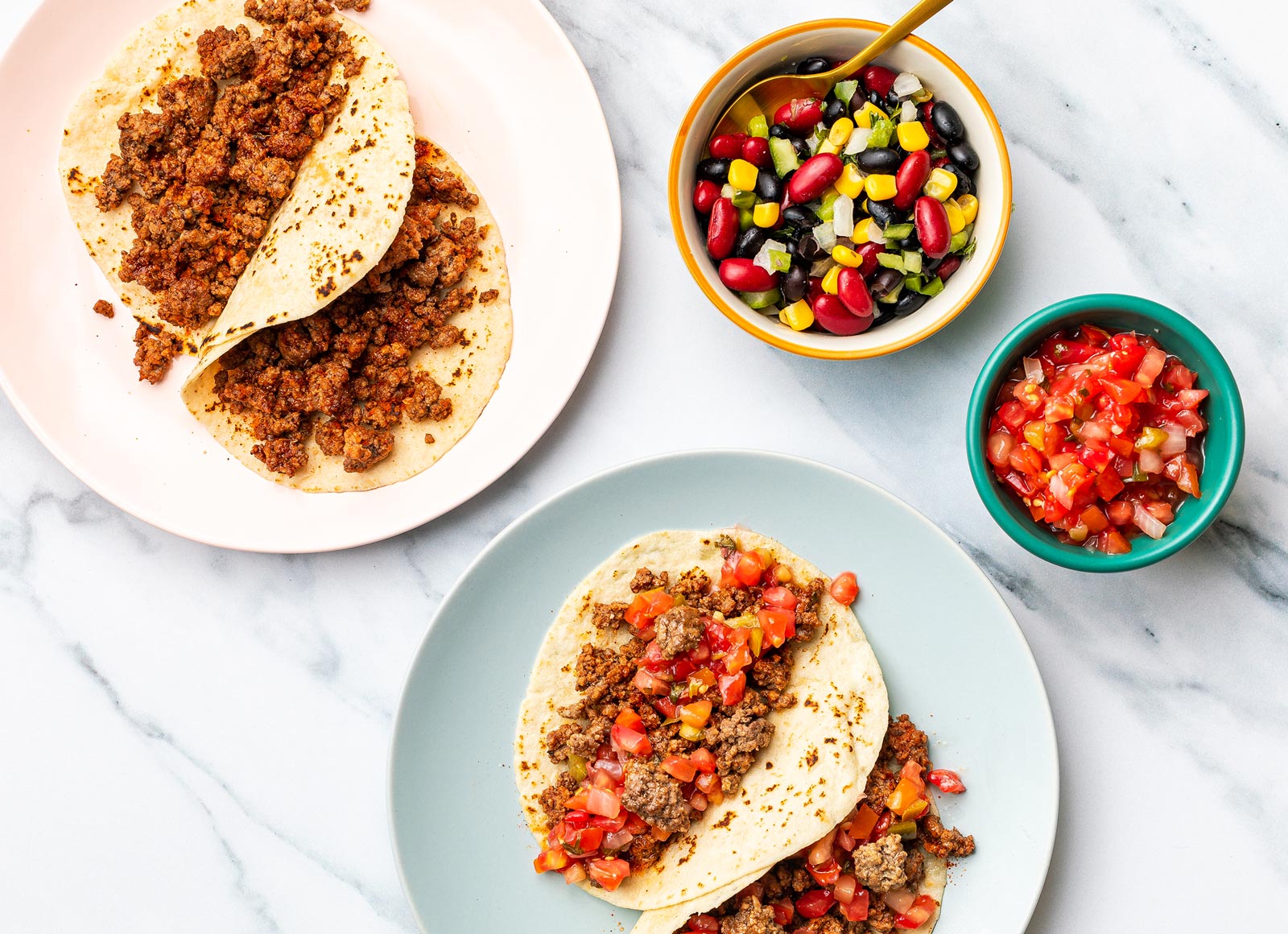 Zesty Beef Tacos with Salsa + Kid-Friendly Simple Beef Tacos