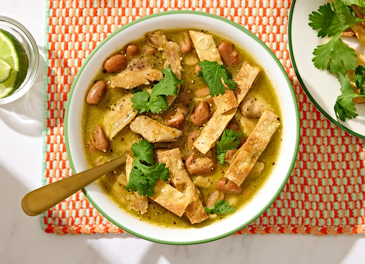 Rachael Ray's Salsa Verde Chicken Tortilla Soup