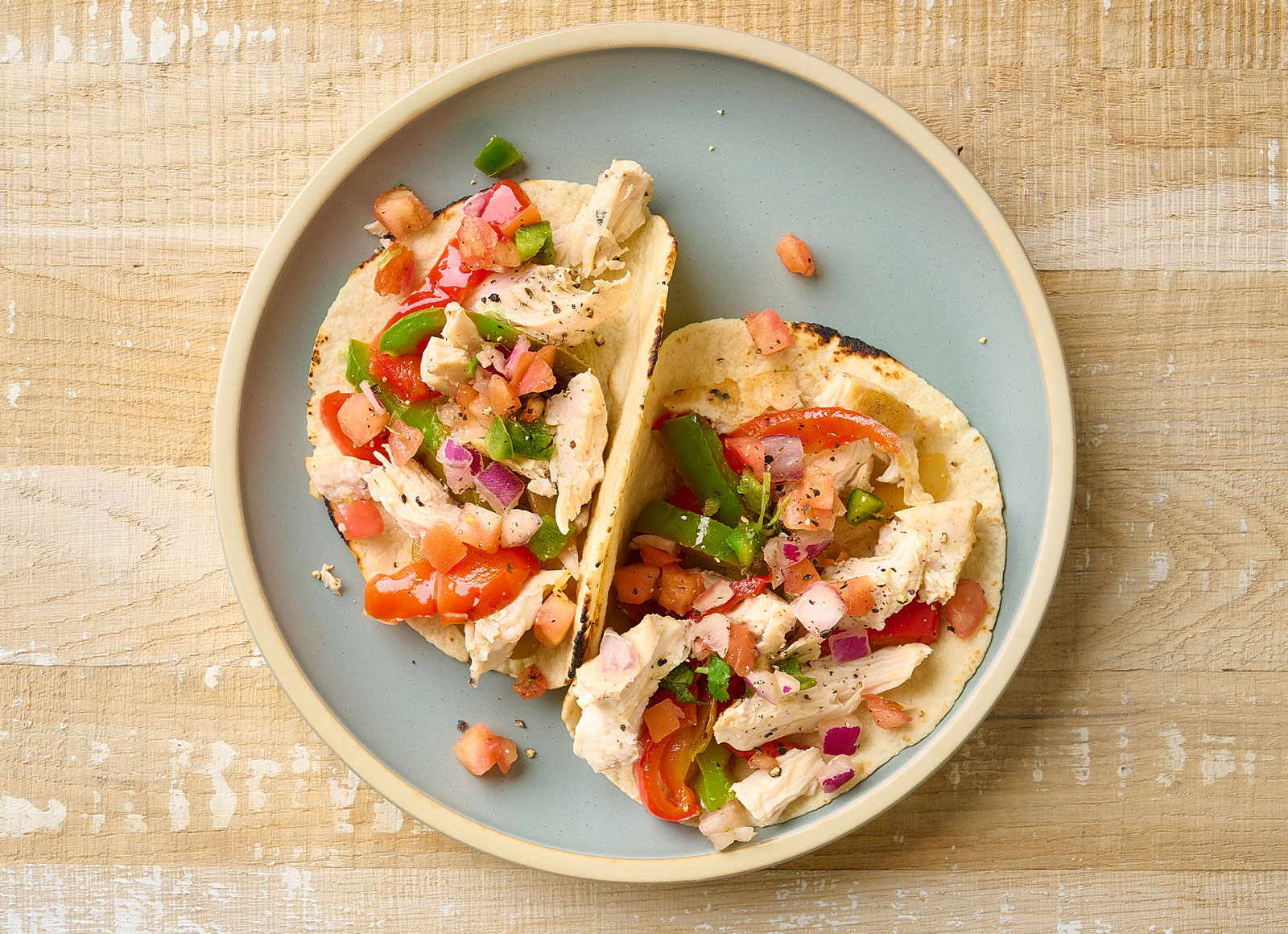 Simplest Salt + Pepper Chicken Fajitas