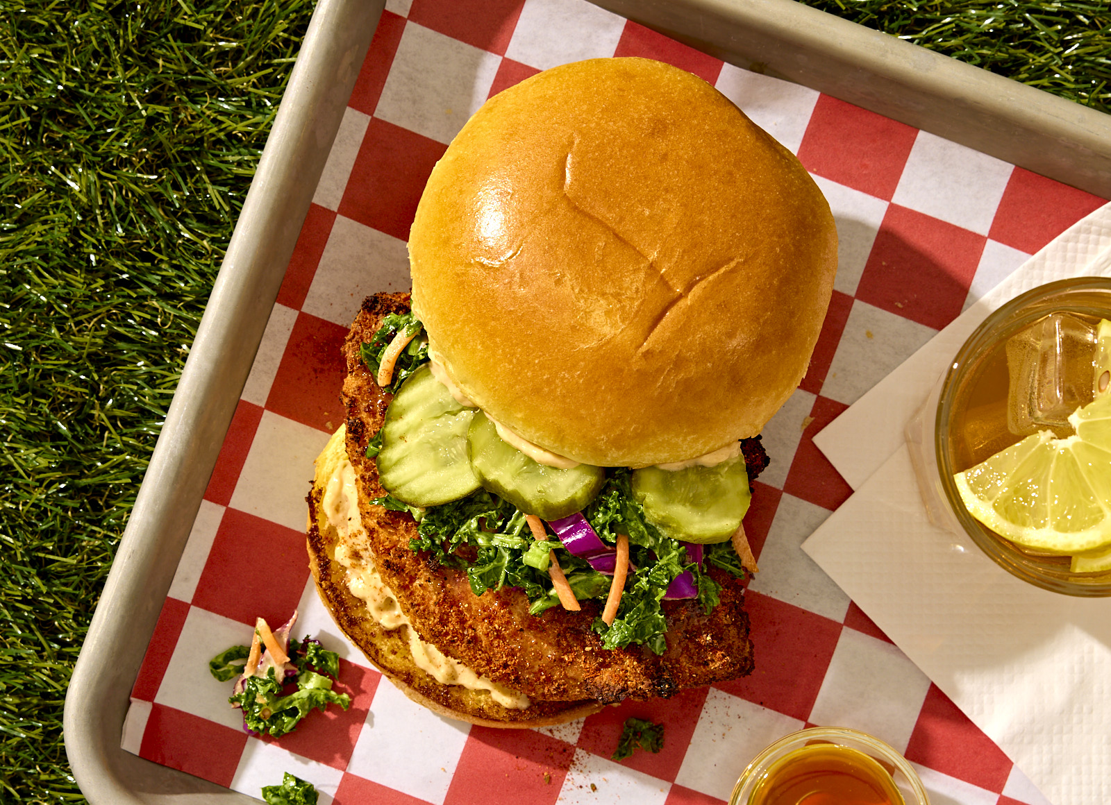 Nashville Hot Chicken Sandwich with Cool Kale Slaw