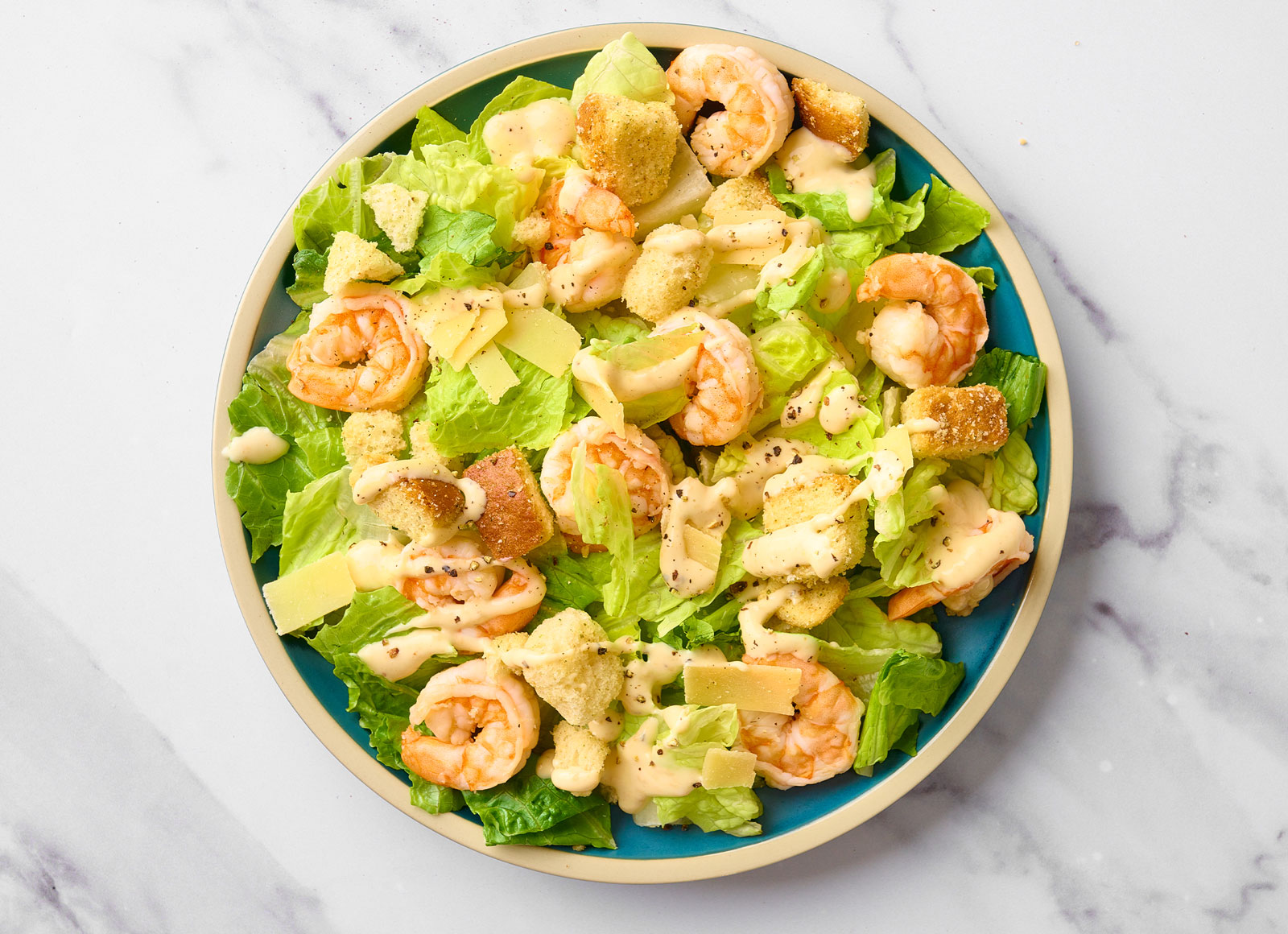 Sautéed Shrimp Caesar Salad