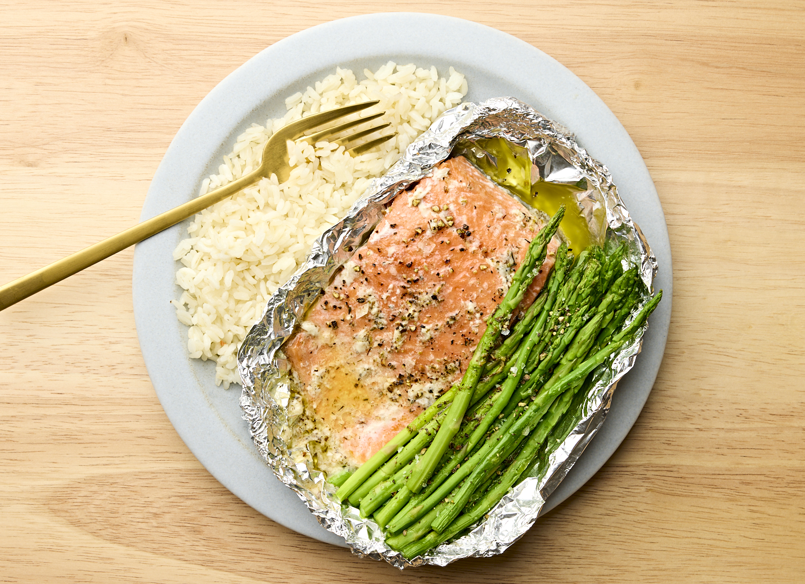 Easy-Cleanup Slow Churned Herb Pasture Butter Wild Salmon + Asparagus