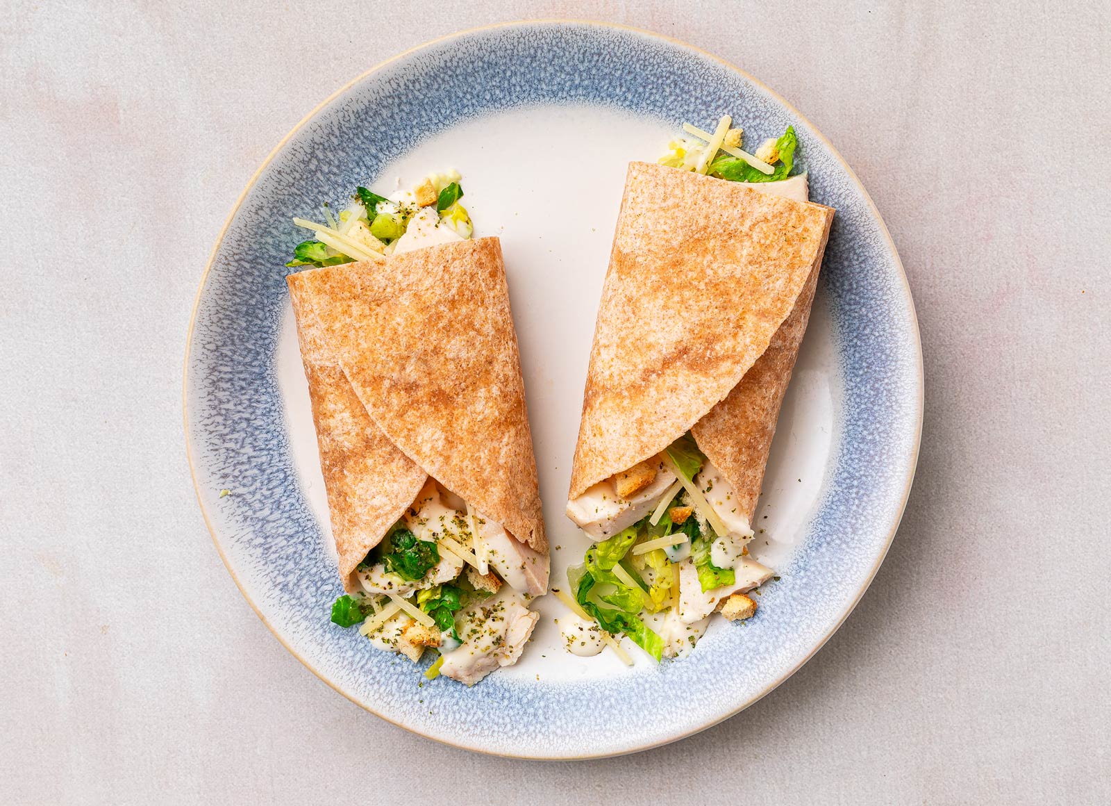Chicken Caesar Salad Wrap