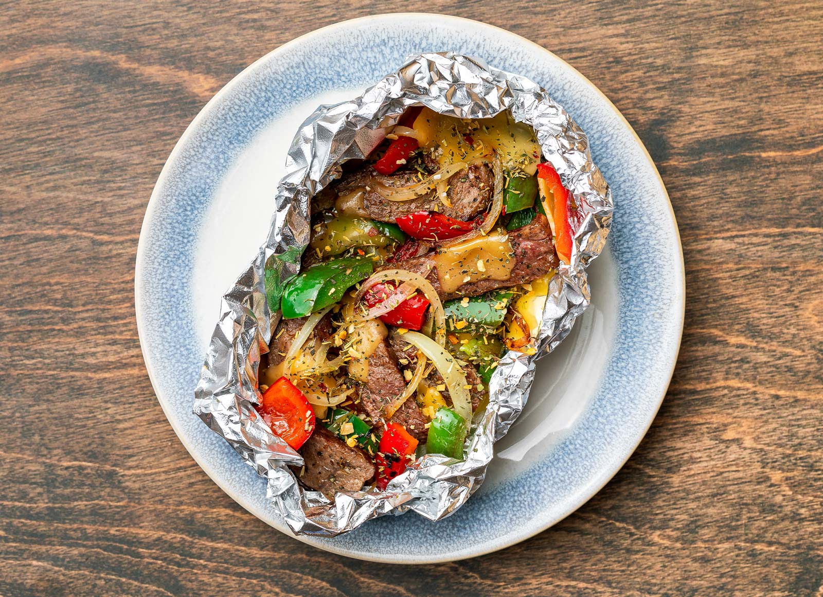 All-in-One Low-Carb Italian Cheesesteak with Beef Sirloin Steak