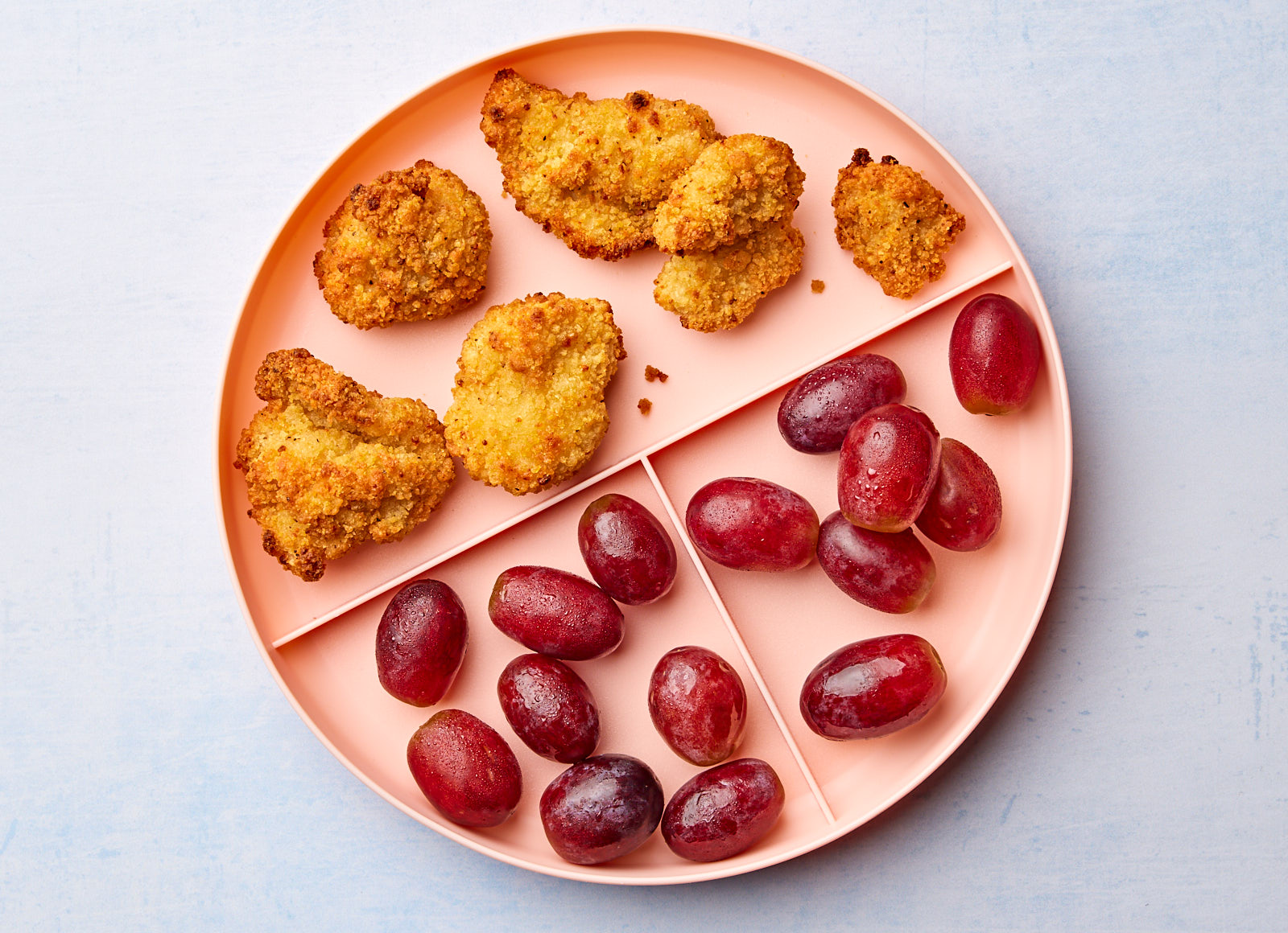 Chicken Nuggets + Red Grapes