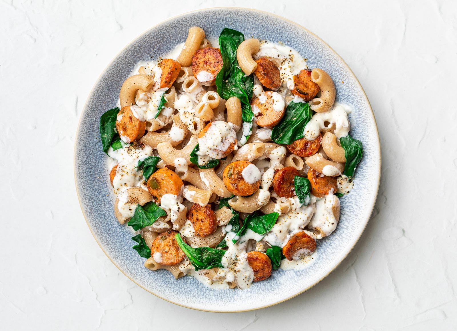 Alfredo ChickenSausage Pasta Hungryroot