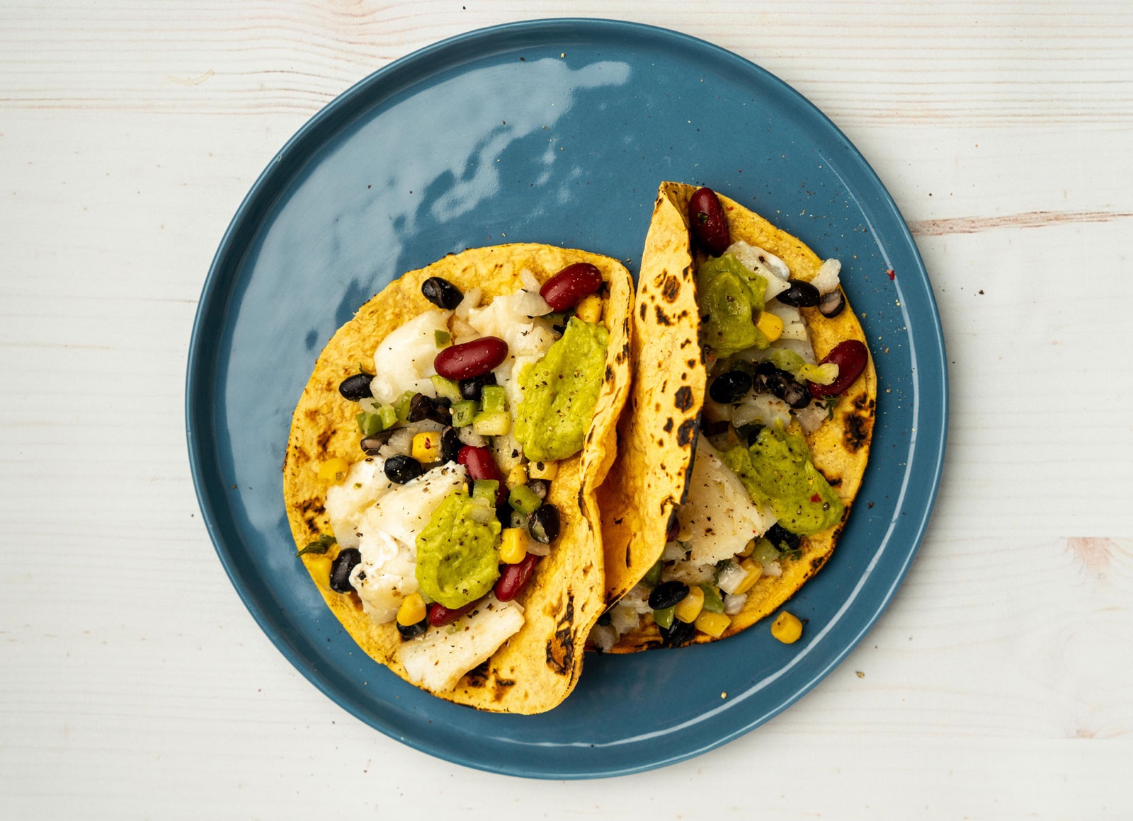 Classic Fish Tacos with Cod Fillet