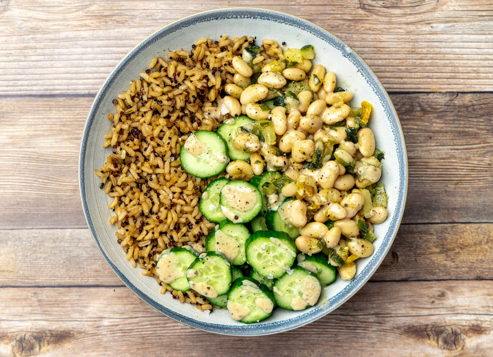 Crunchy Caesar Veggie Bowl