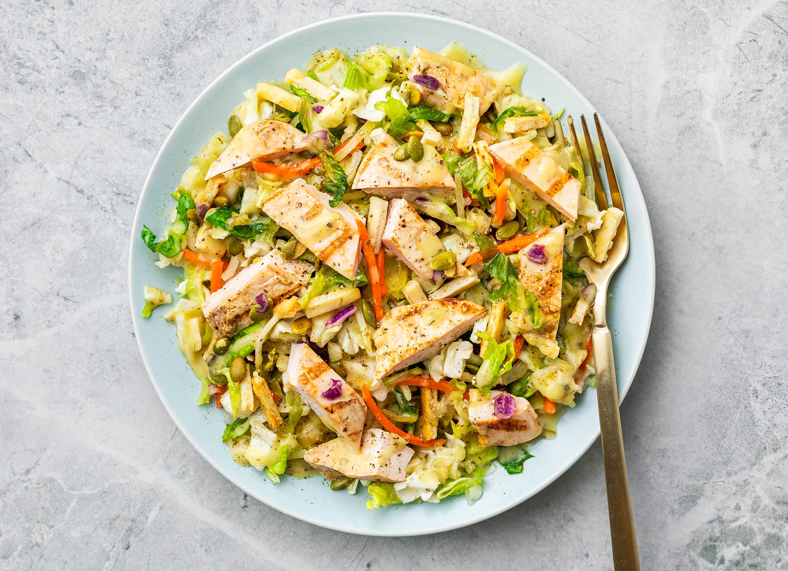 Grilled Chicken Green Goddess Salad