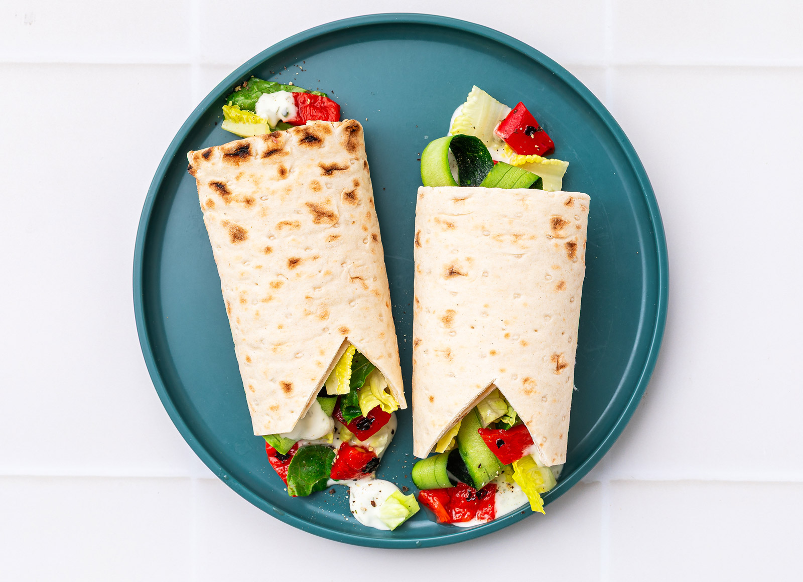 Tzatziki Zucchini Lavash Wrap
