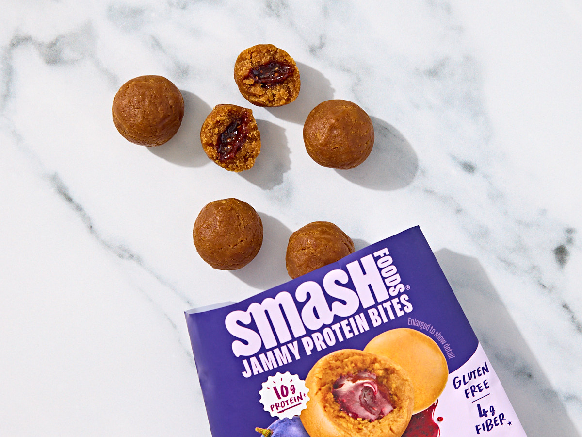 Peanut Butter & Concord Grape Jammy Protein Bites 1 of 2