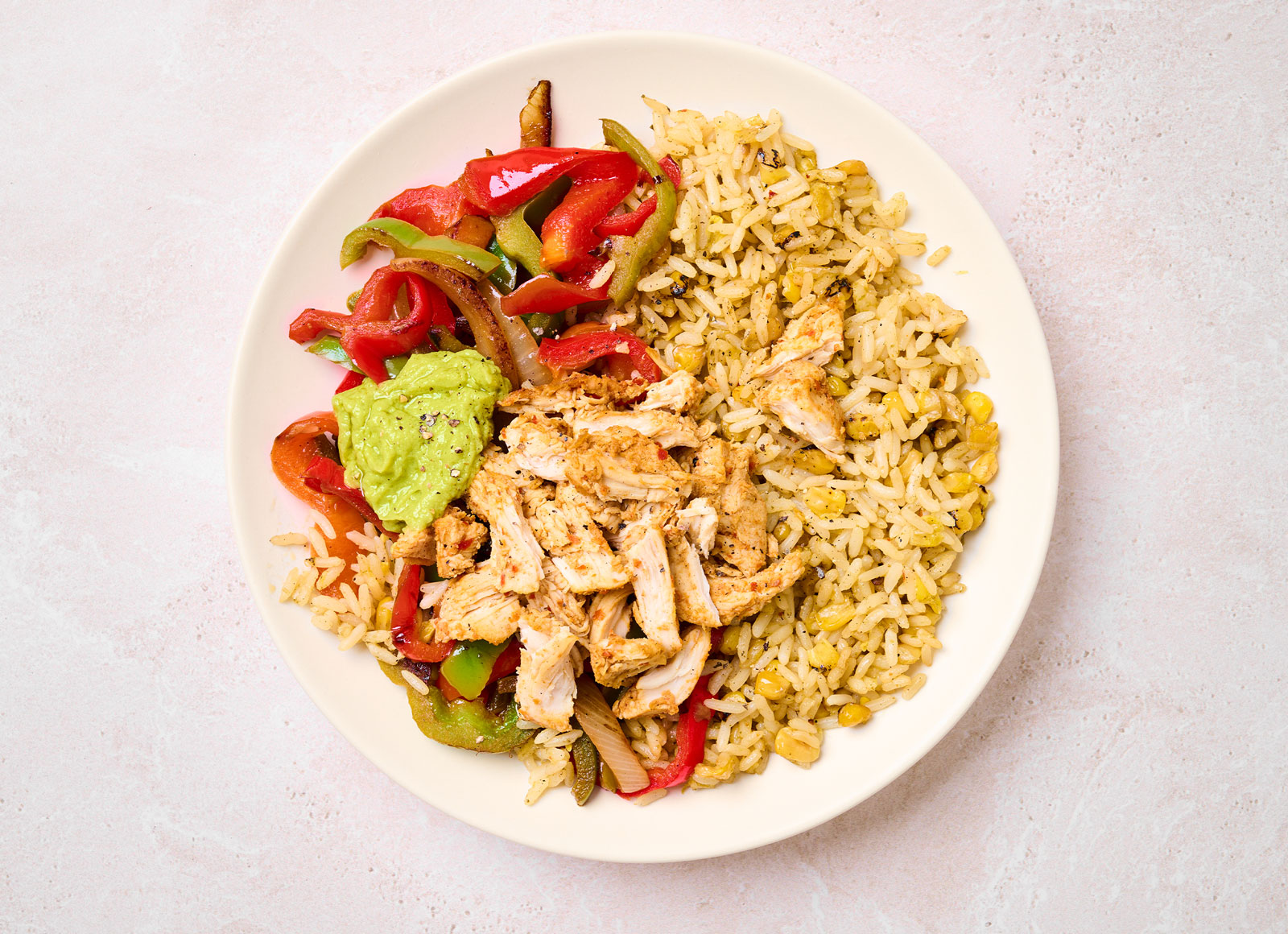 Mexican Fajita Chicken Rice Bowl