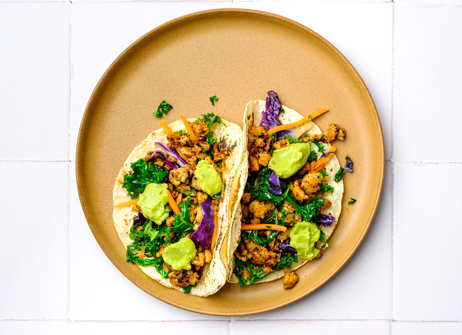 Southwest Chicken + Rainbow Veg Tacos