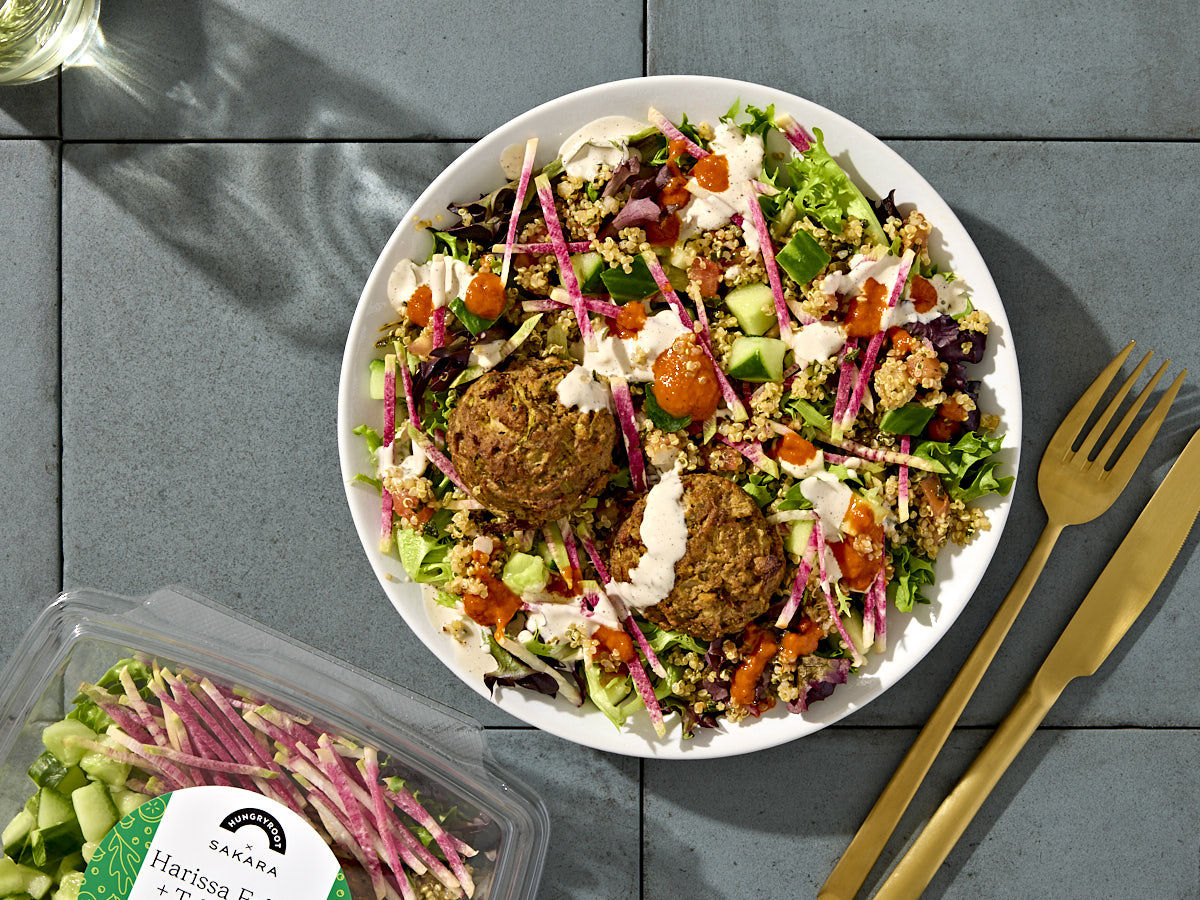 Harissa Falafel + Tabbouleh Salad 1 of 2
