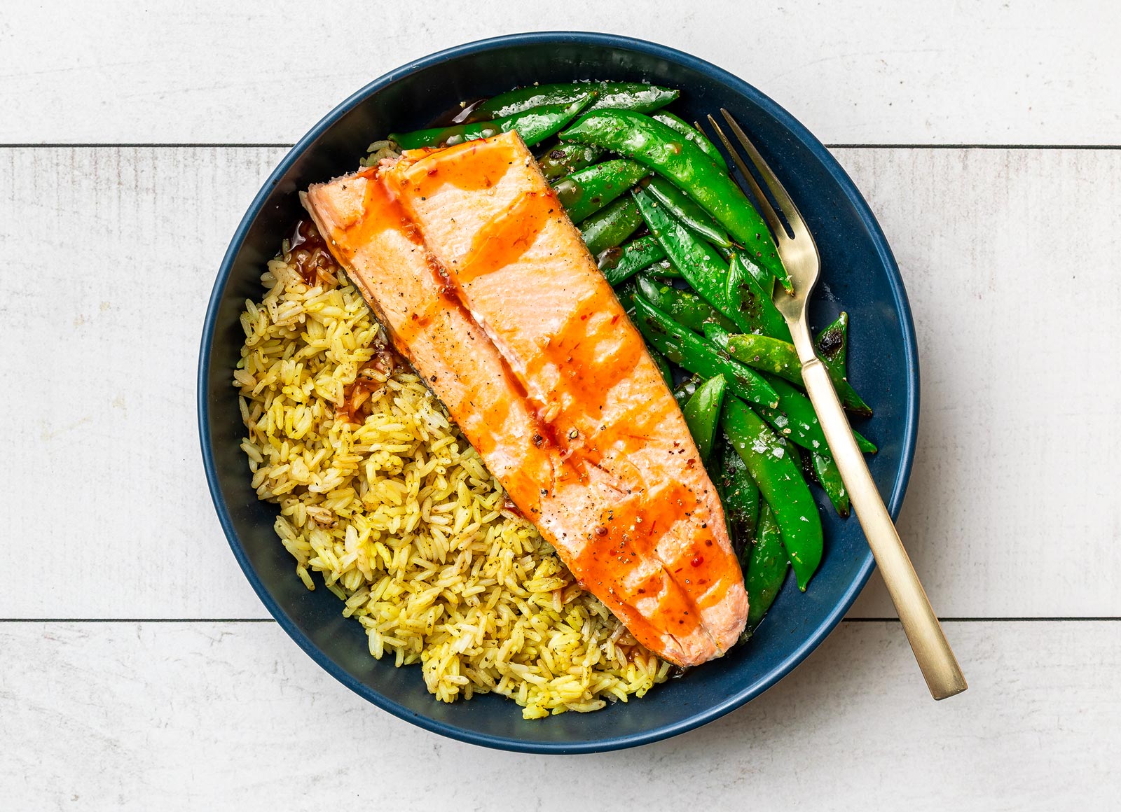Sweet Chili Trout Jasmine Rice Bowl