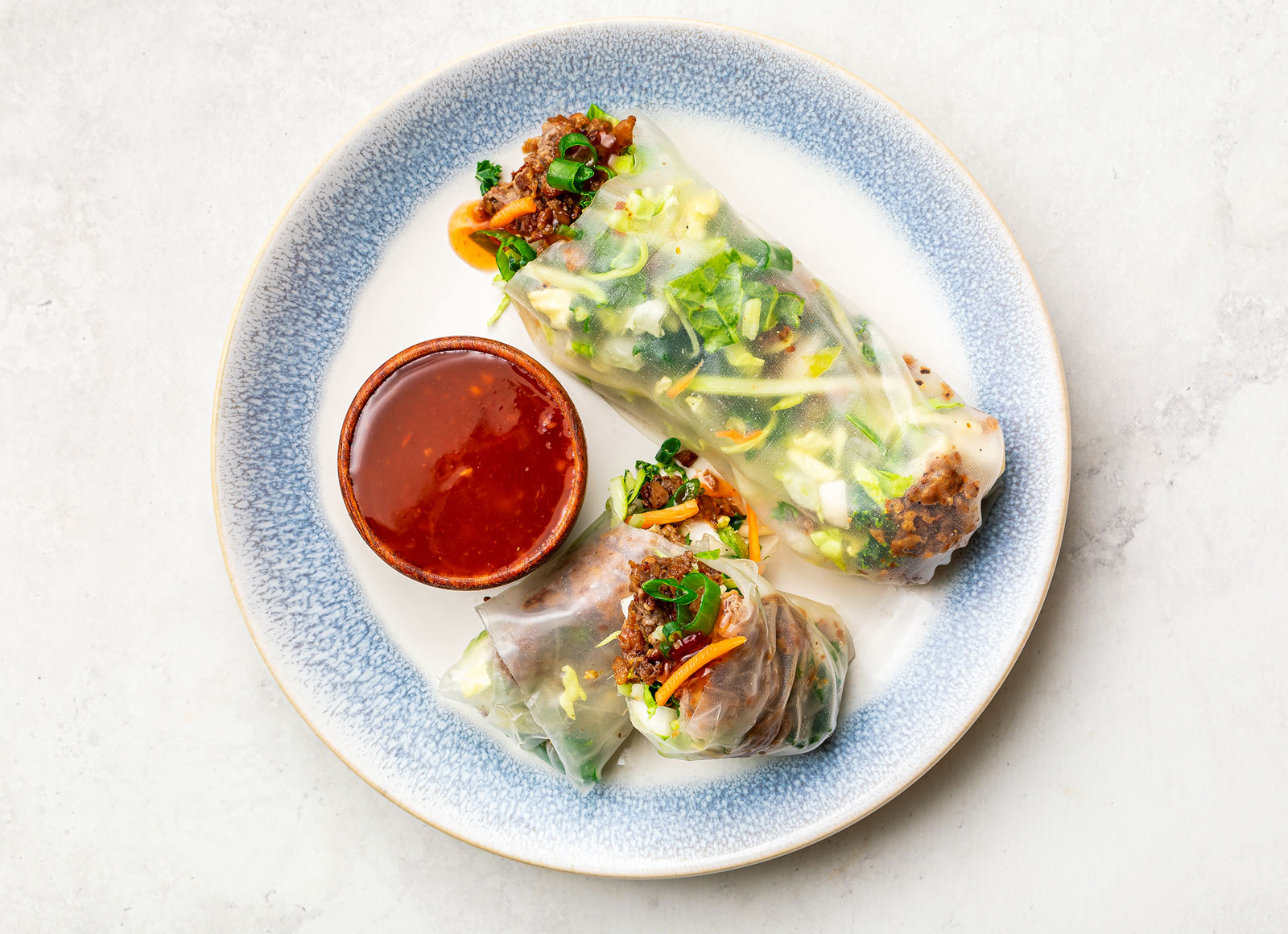 The Beyond Burger Meat + Veggie Summer Rolls