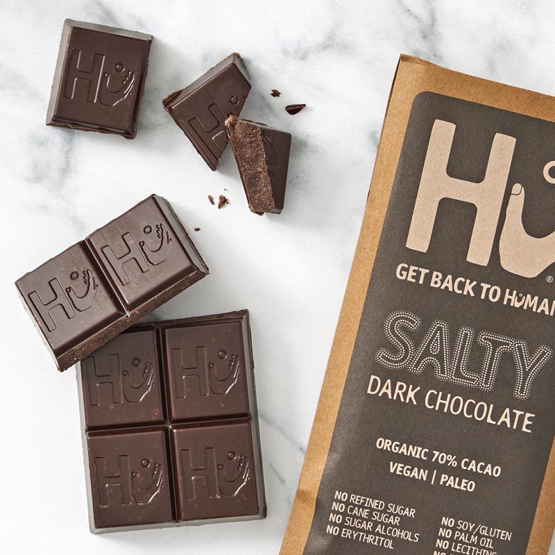 Organic Salty Dark Chocolate Bar 1 of 2