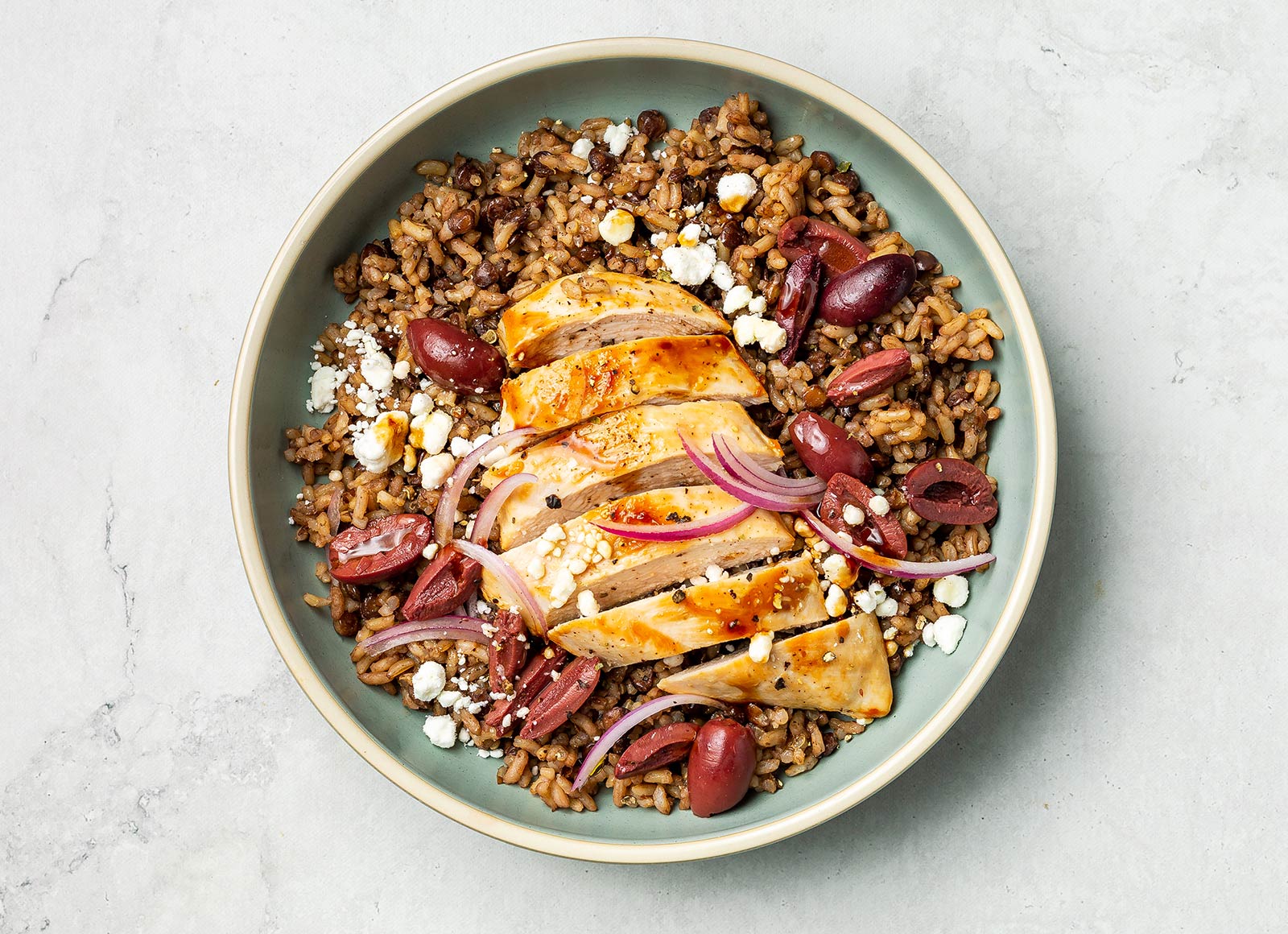 Mediterranean Chicken Breast Power Bowl