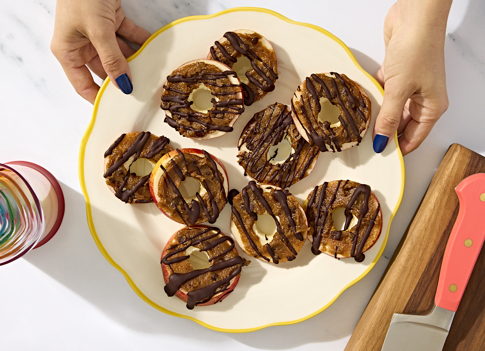 Cookie Dough Apple "Donut" Snacks