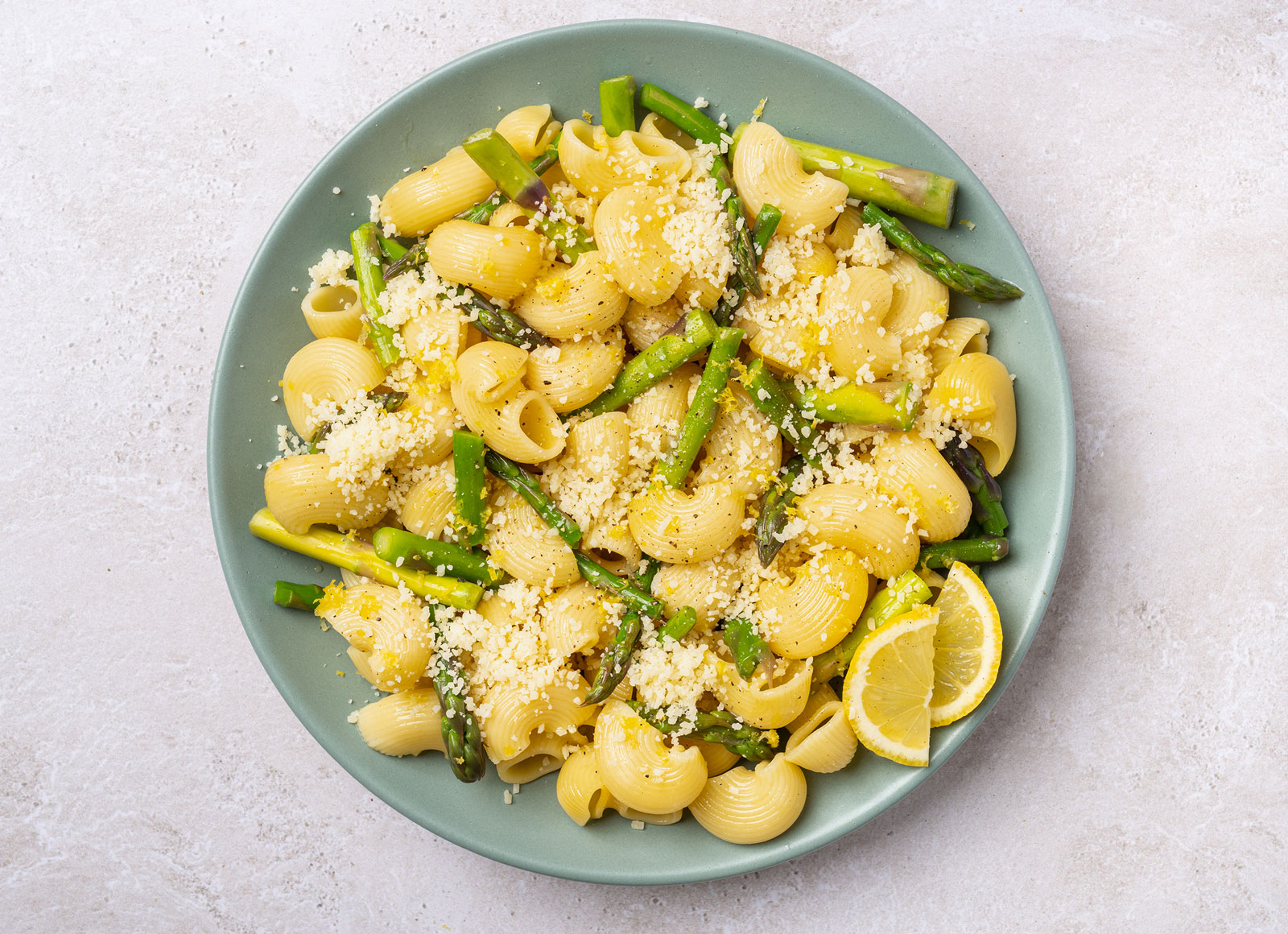 Lemony Asparagus Chiocciole Pasta