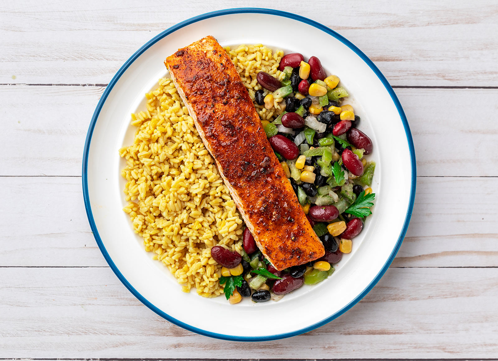 Jazzed Up Salmon Plate