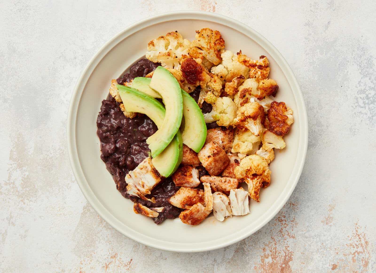 Taco-Seasoned Mahi Mahi + Cauli Bowl