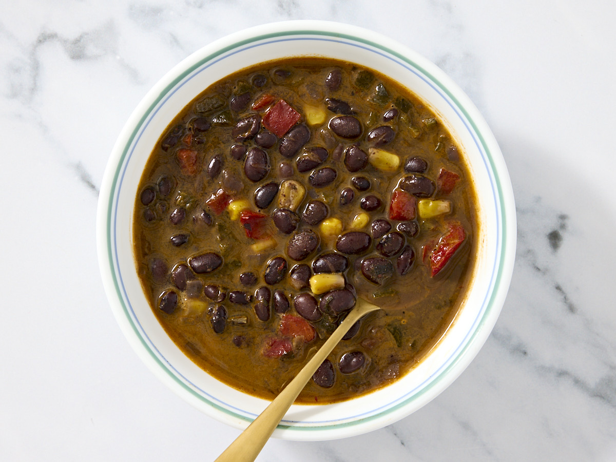 Savory Black Bean Soup 1 of 2