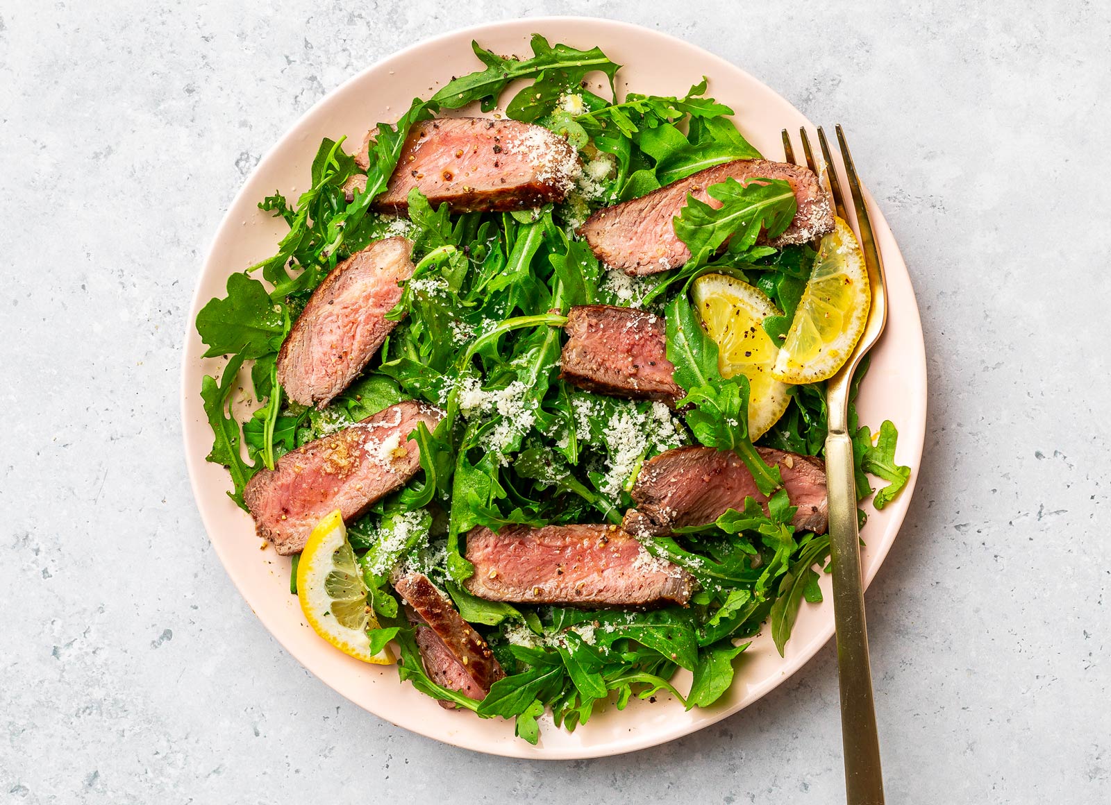 Tuscan-Style Steak + Arugula Salad