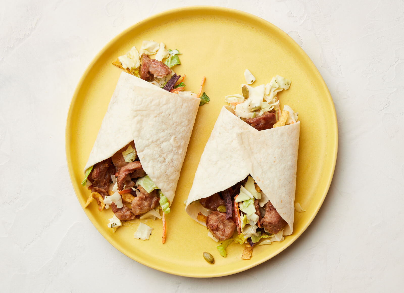 Creamy Southwestern Pork Wrap