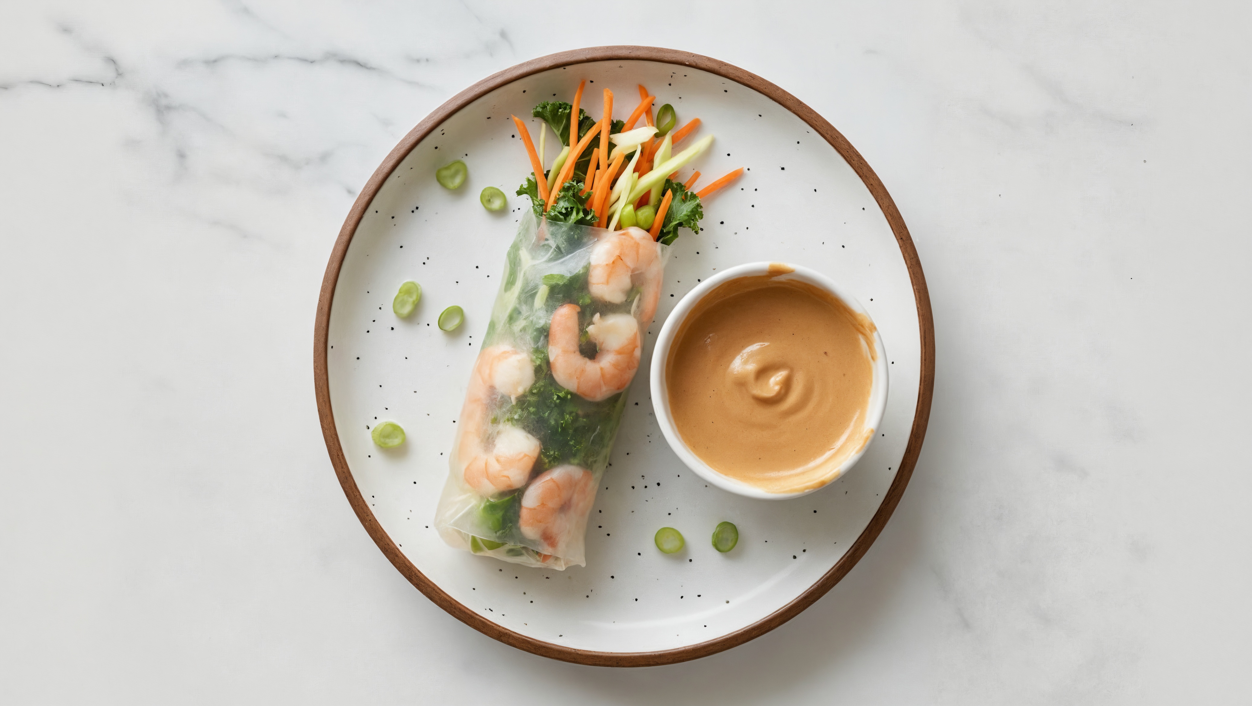 Super Scallion Shrimp Summer Rolls