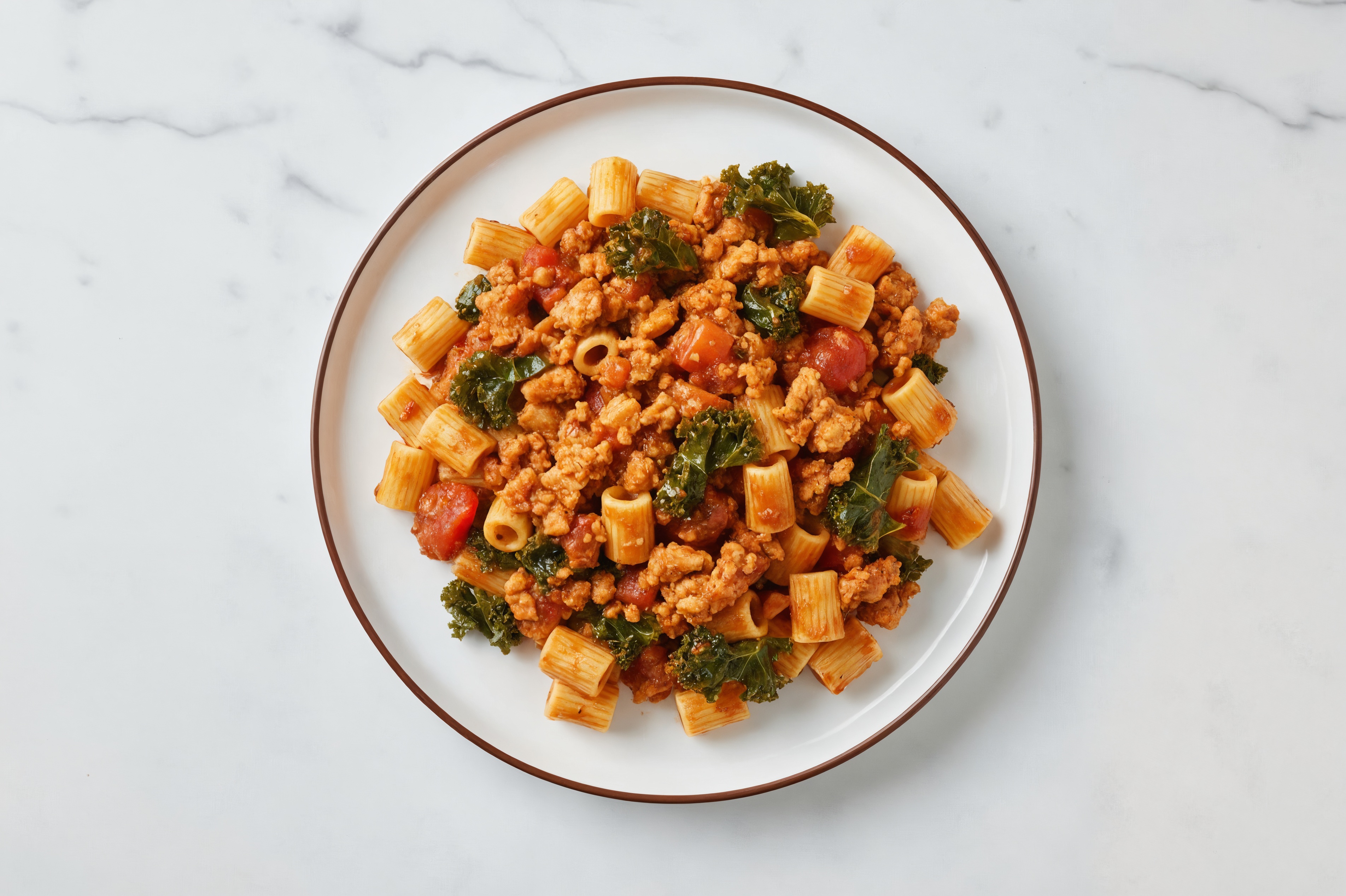 Marinara Tubetti Rigati Pasta with Turkey + Kale
