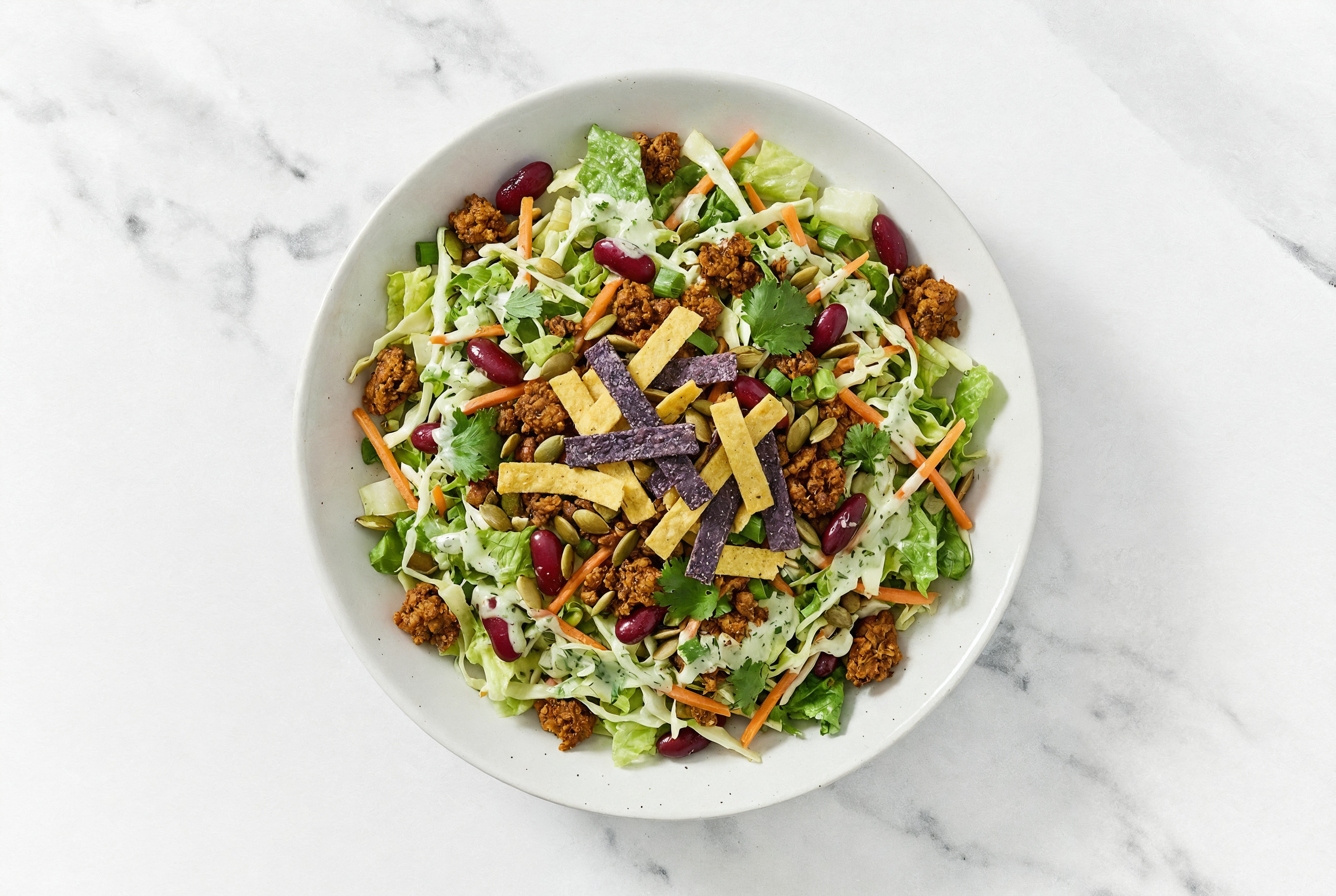 Plant-Based Chorizo + Kidney Bean Southwest Salad