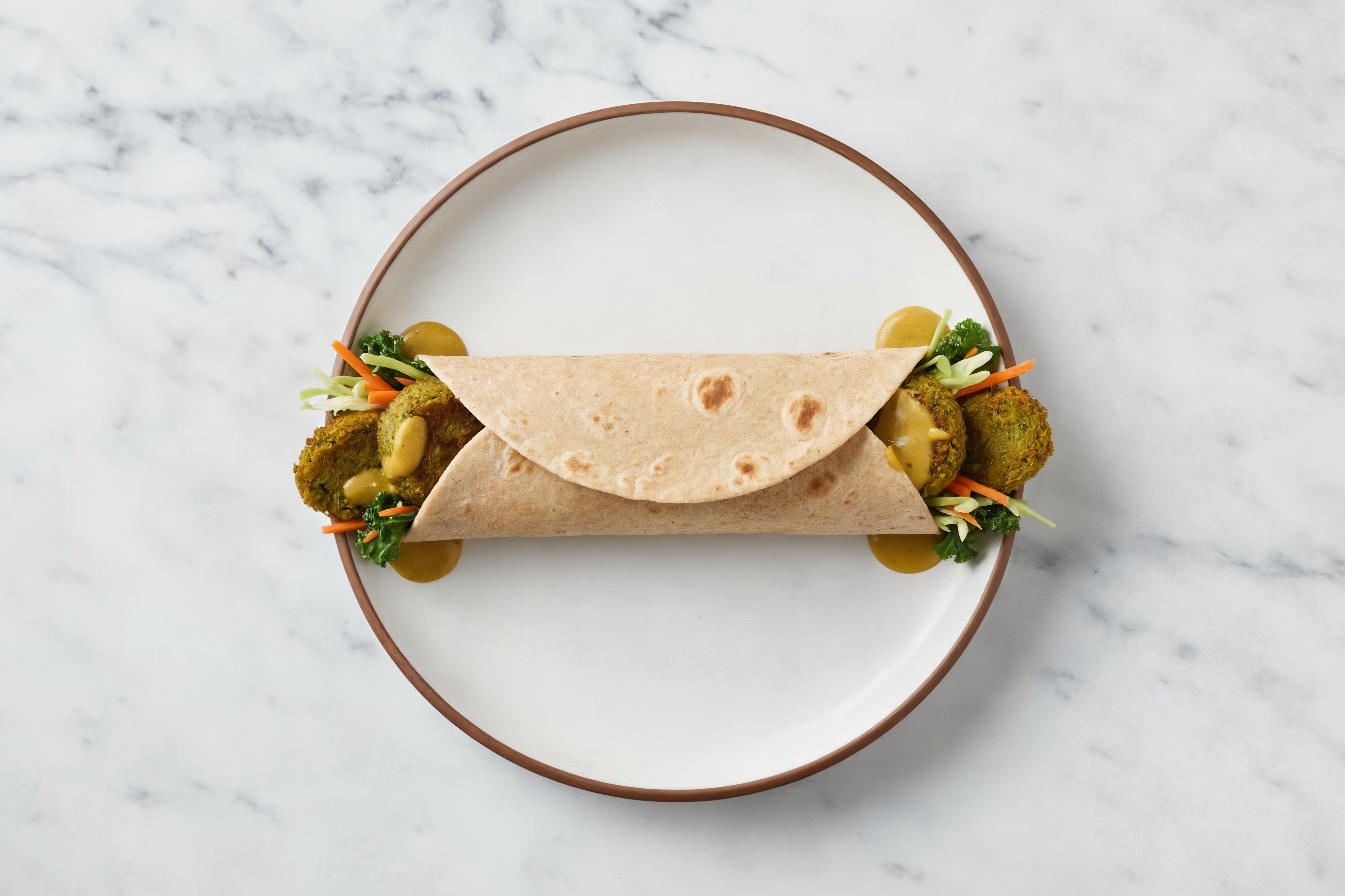 Falafel Curry Wrap