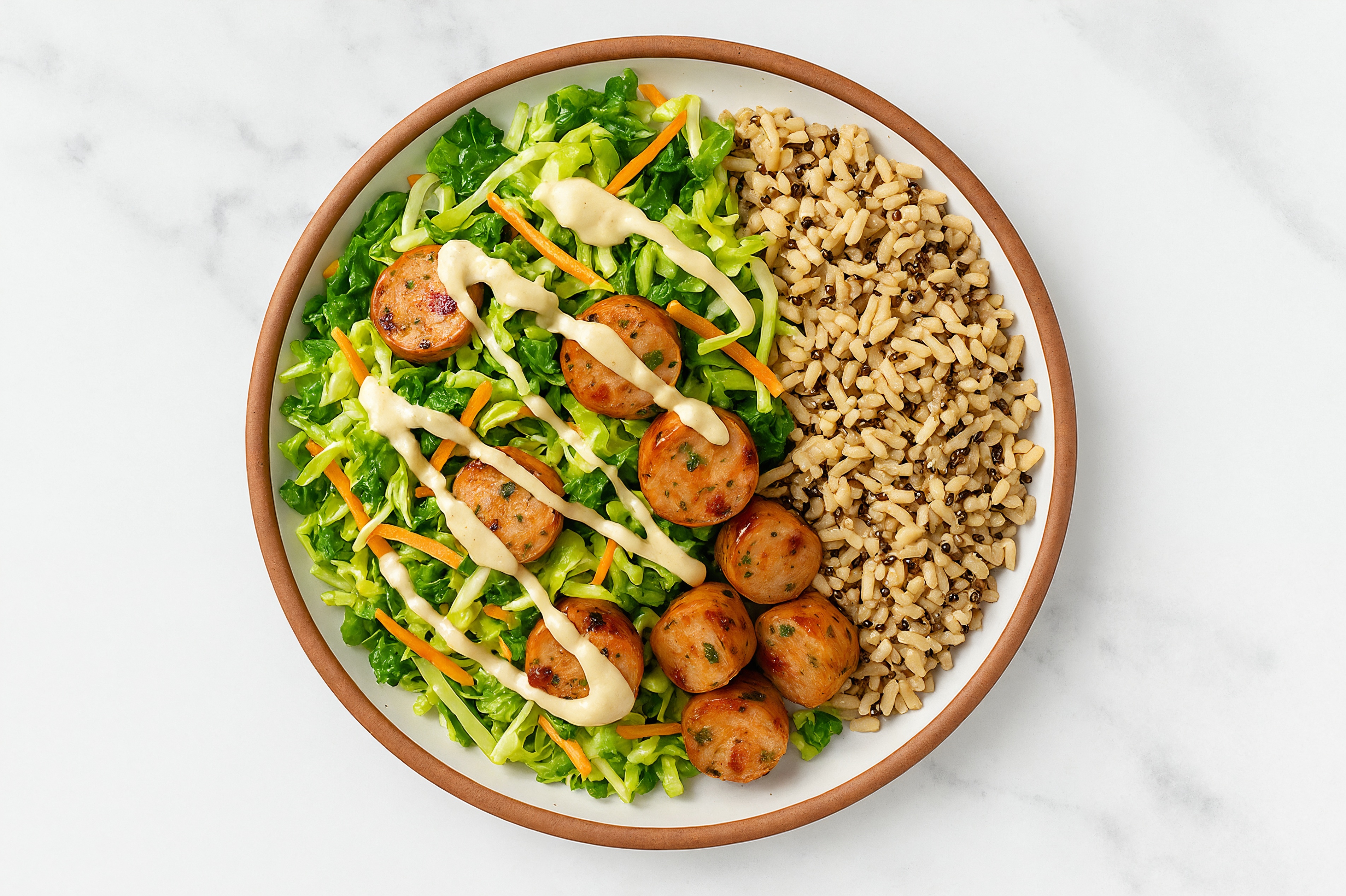 Super Garlic Parm Italian Sausage Bowl