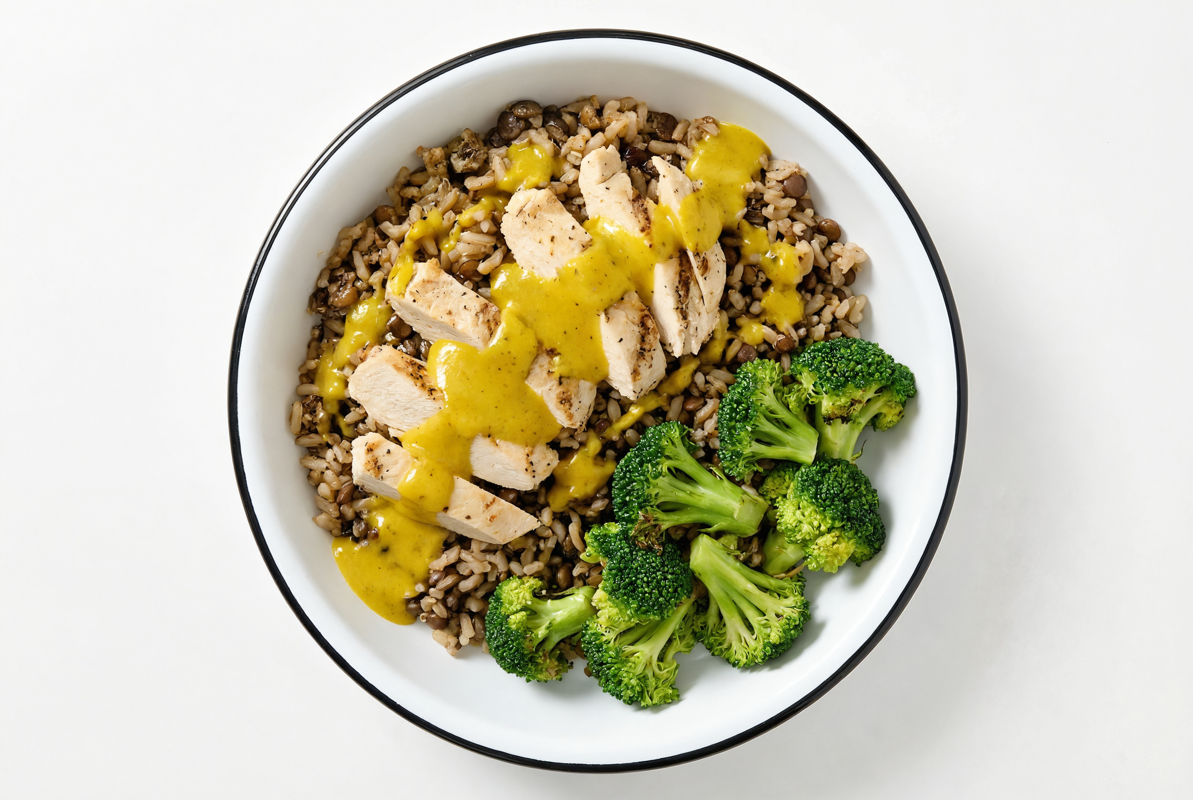 Coconut Curry Chicken + Organic Broccoli Power Bowl
