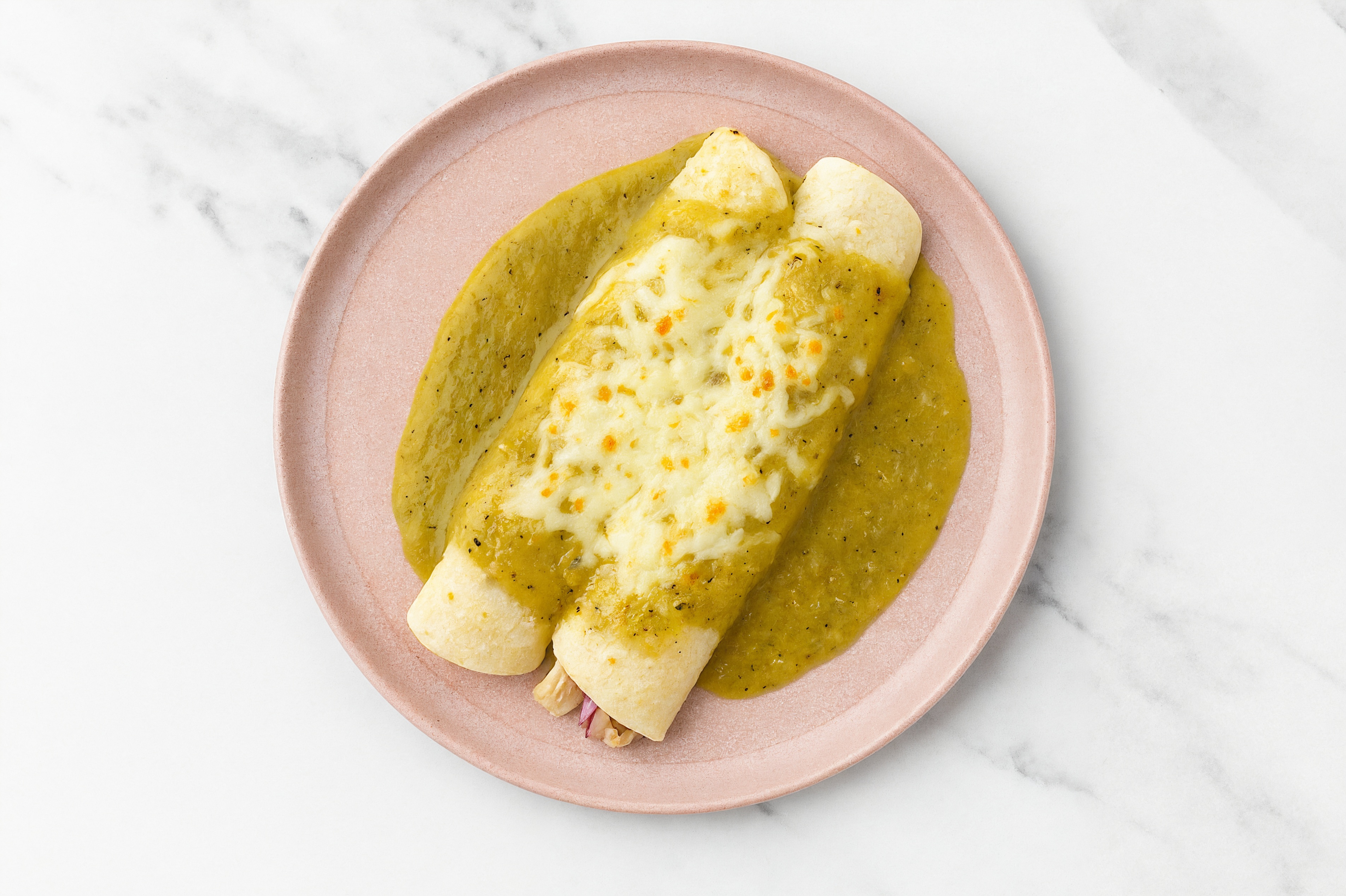 Green Chile Wild Tuna Enchiladas