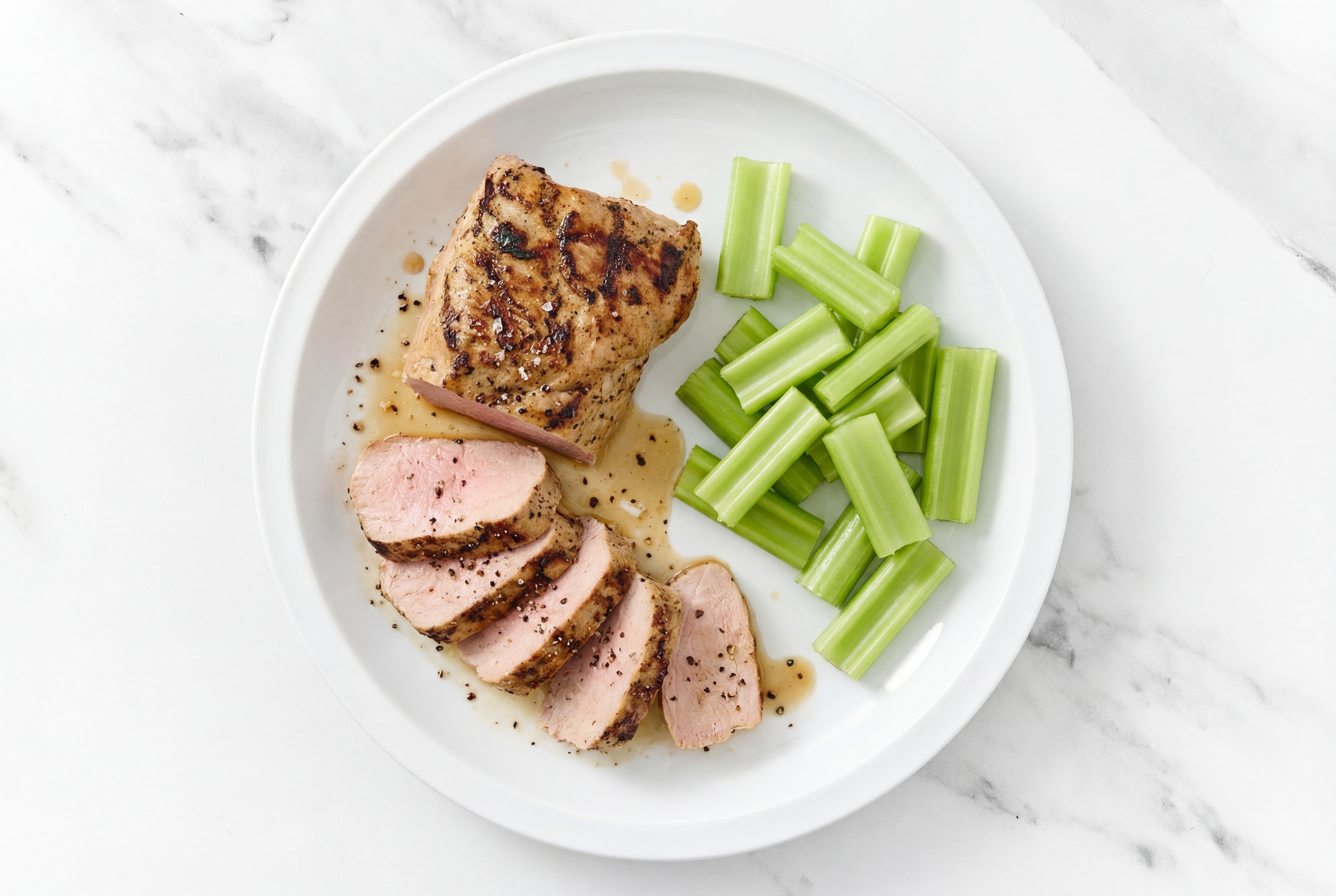 Grilled Pork Tenderloin + Celery