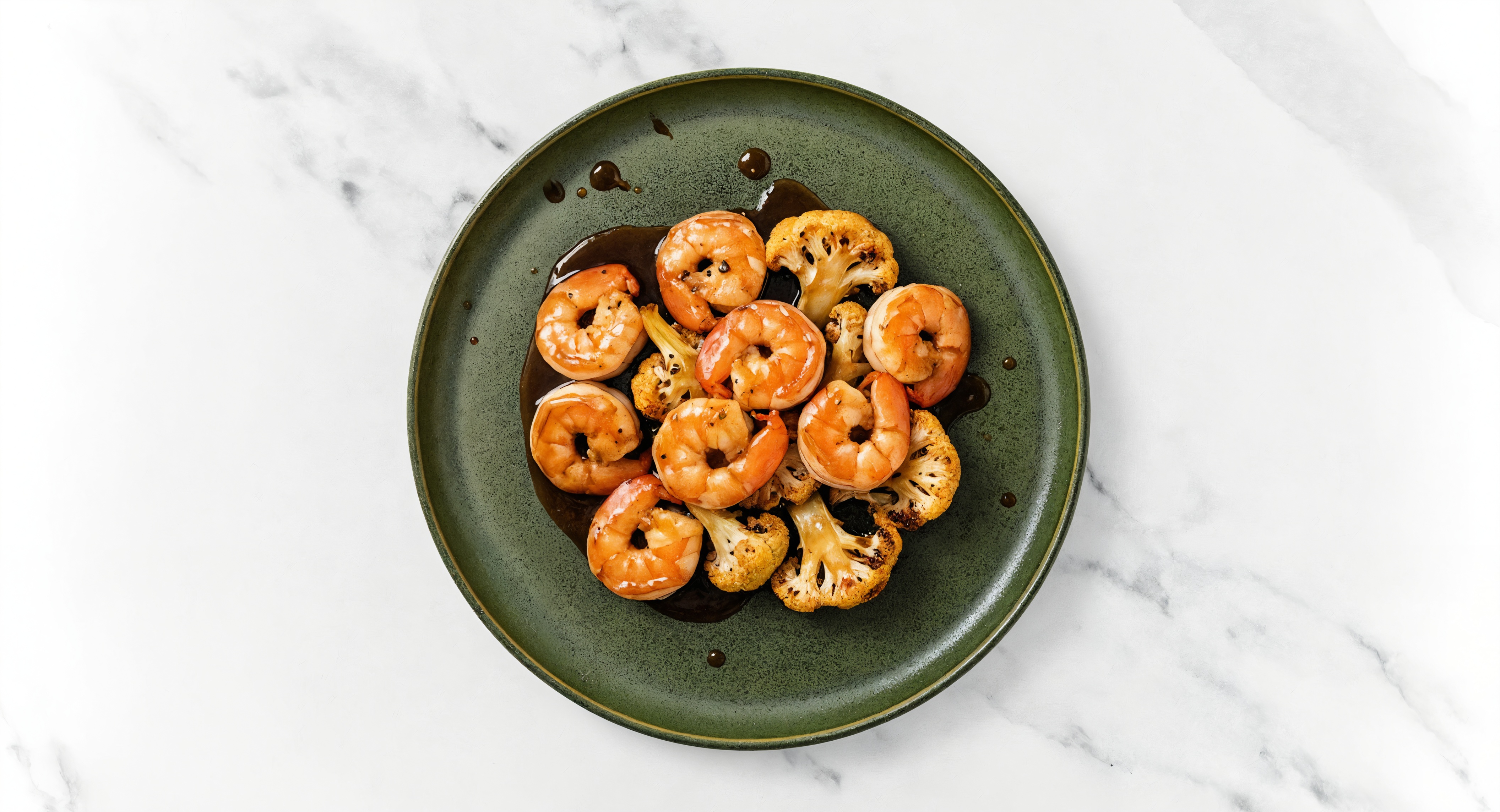 Teriyaki Roasted Shrimp & Cauliflower