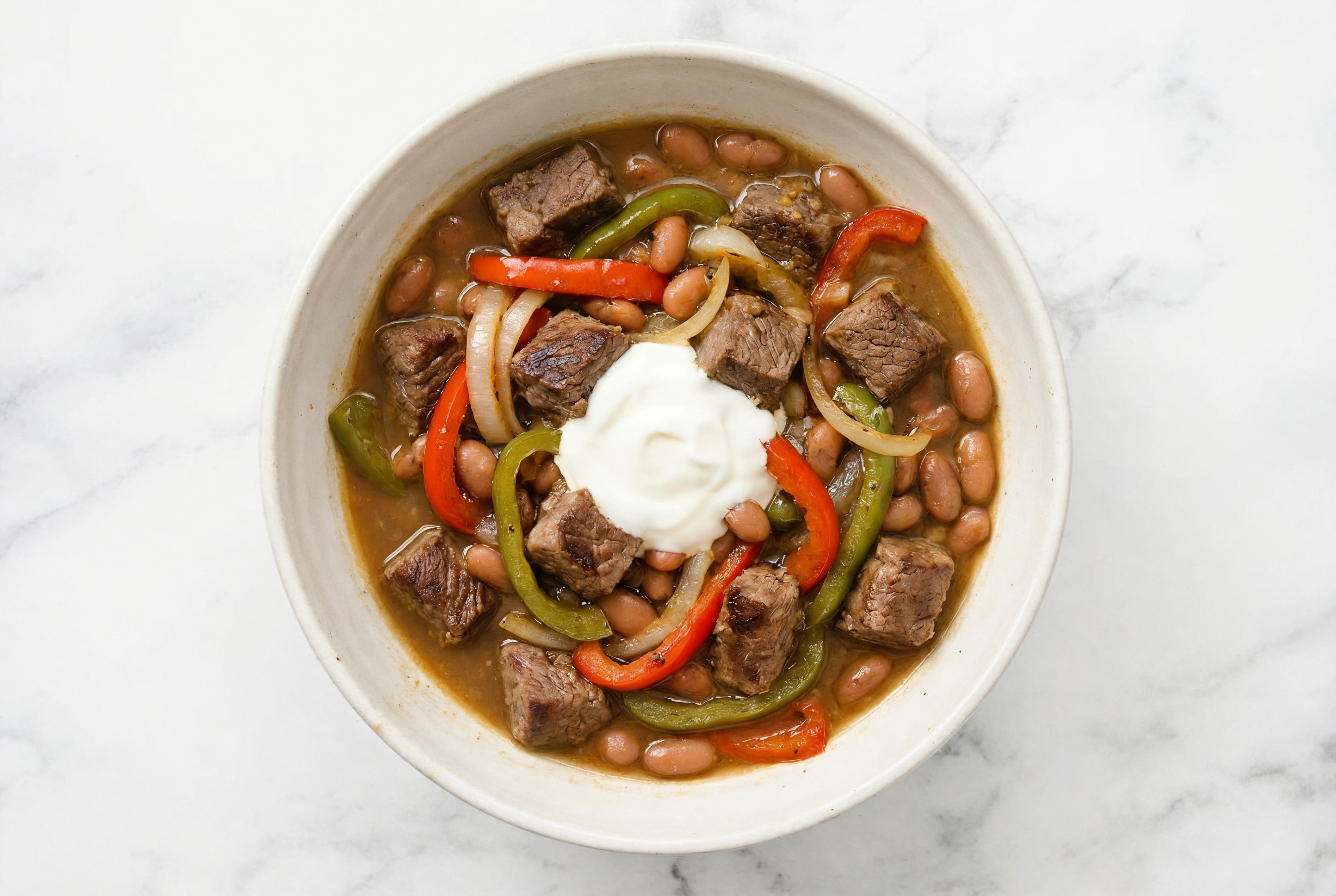 Herby Bison Pinto Bean Chili