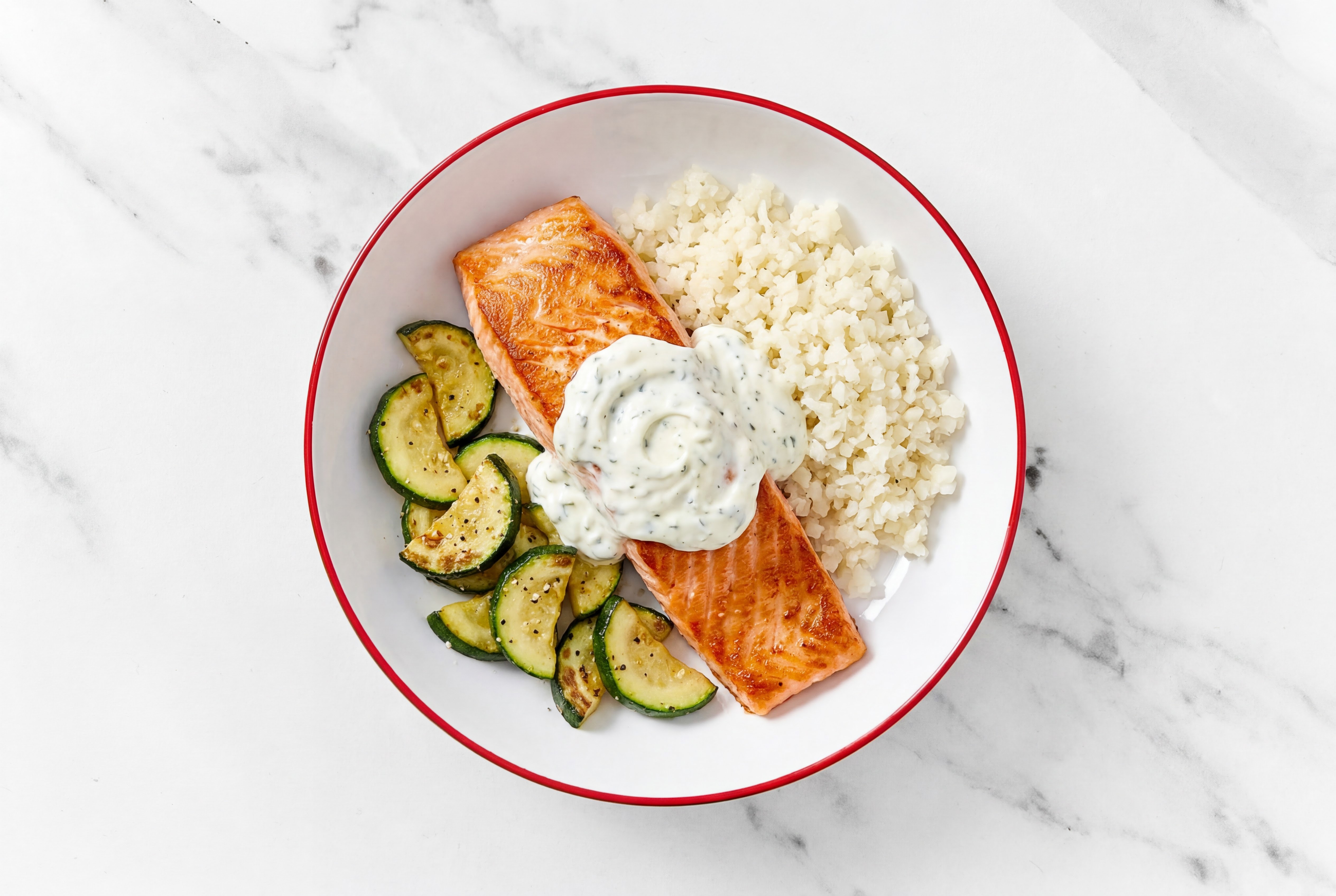 Grain-Free Mediterranean Salmon Bowl