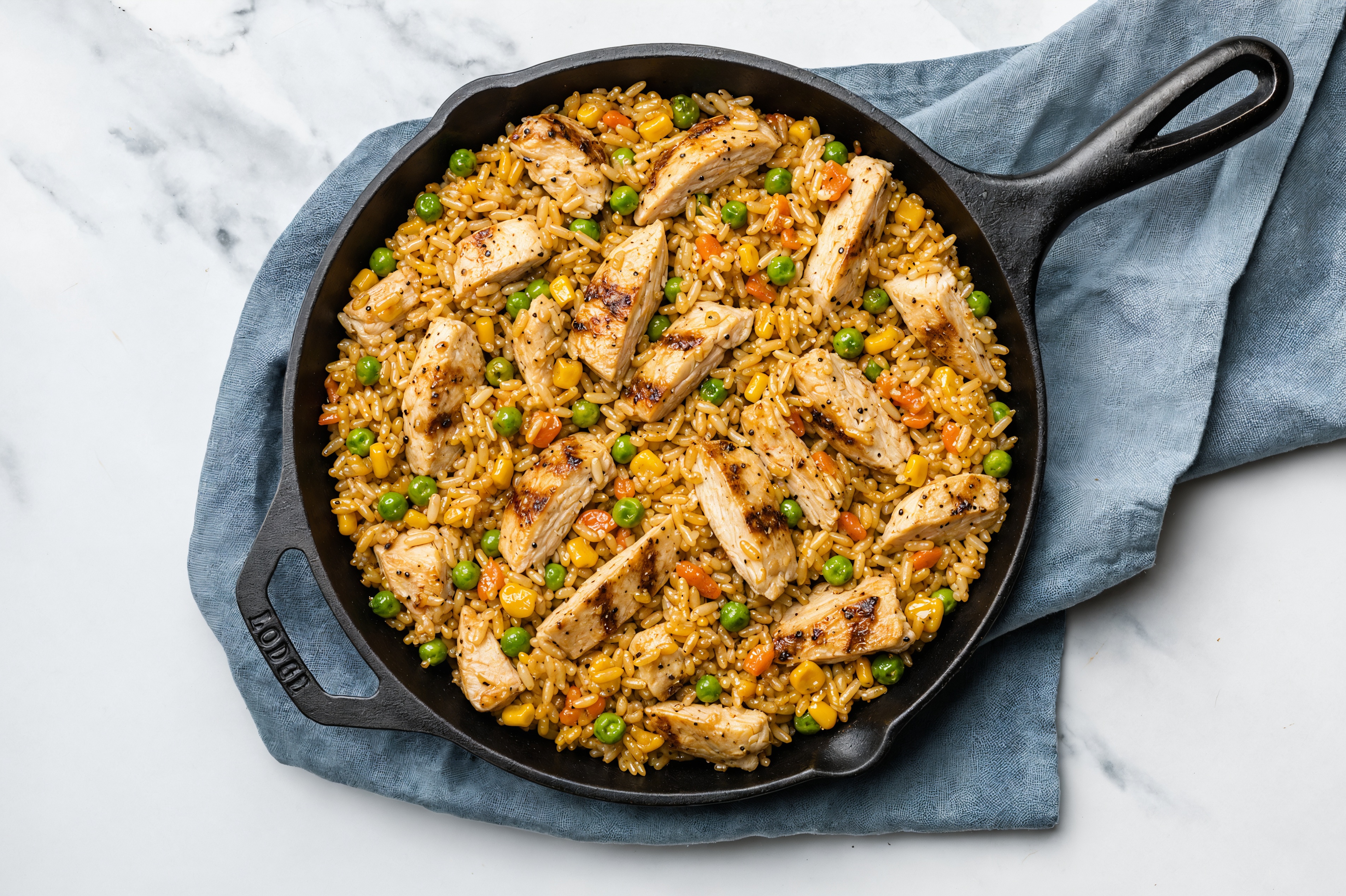 Quickest Ginger Ponzu Chicken Fried Rice