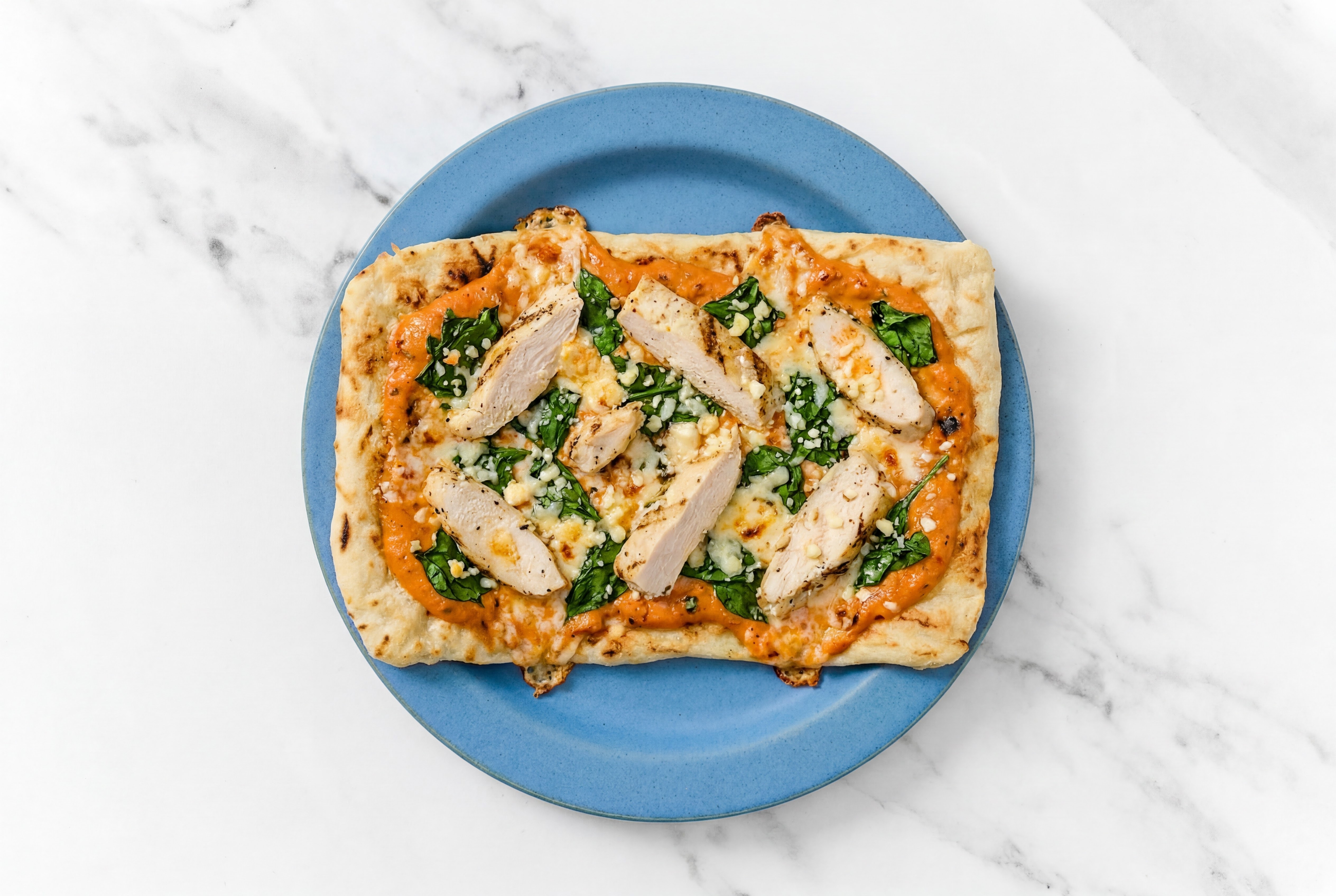 STELLA ビリヤードキュー 19 oz Zesty Creamy Grilled Chicken + Spinach Wood Pizza Crusts | Hungryroot