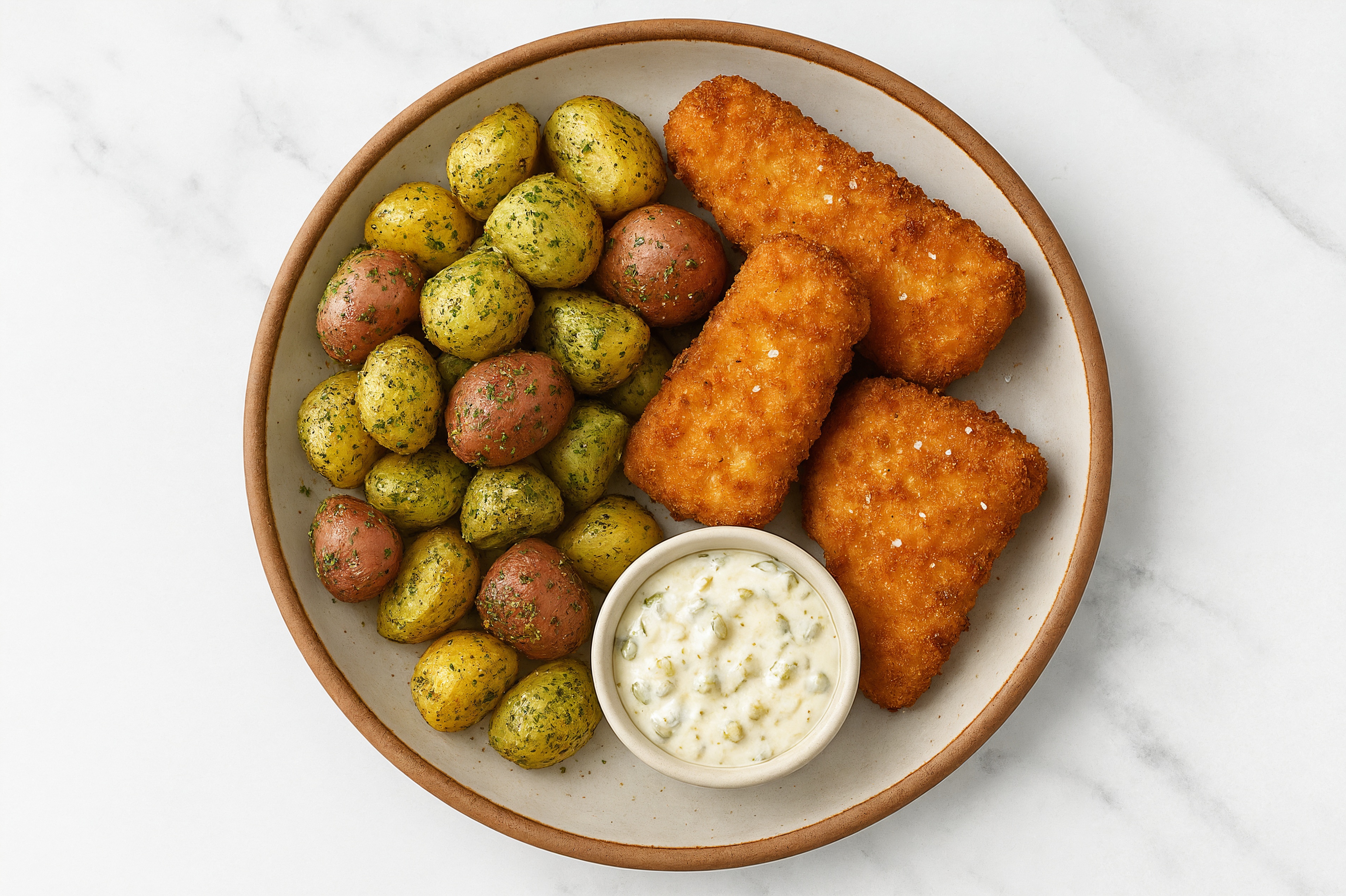 Classic Fish Nuggets + Roasted Ranch Potatoes