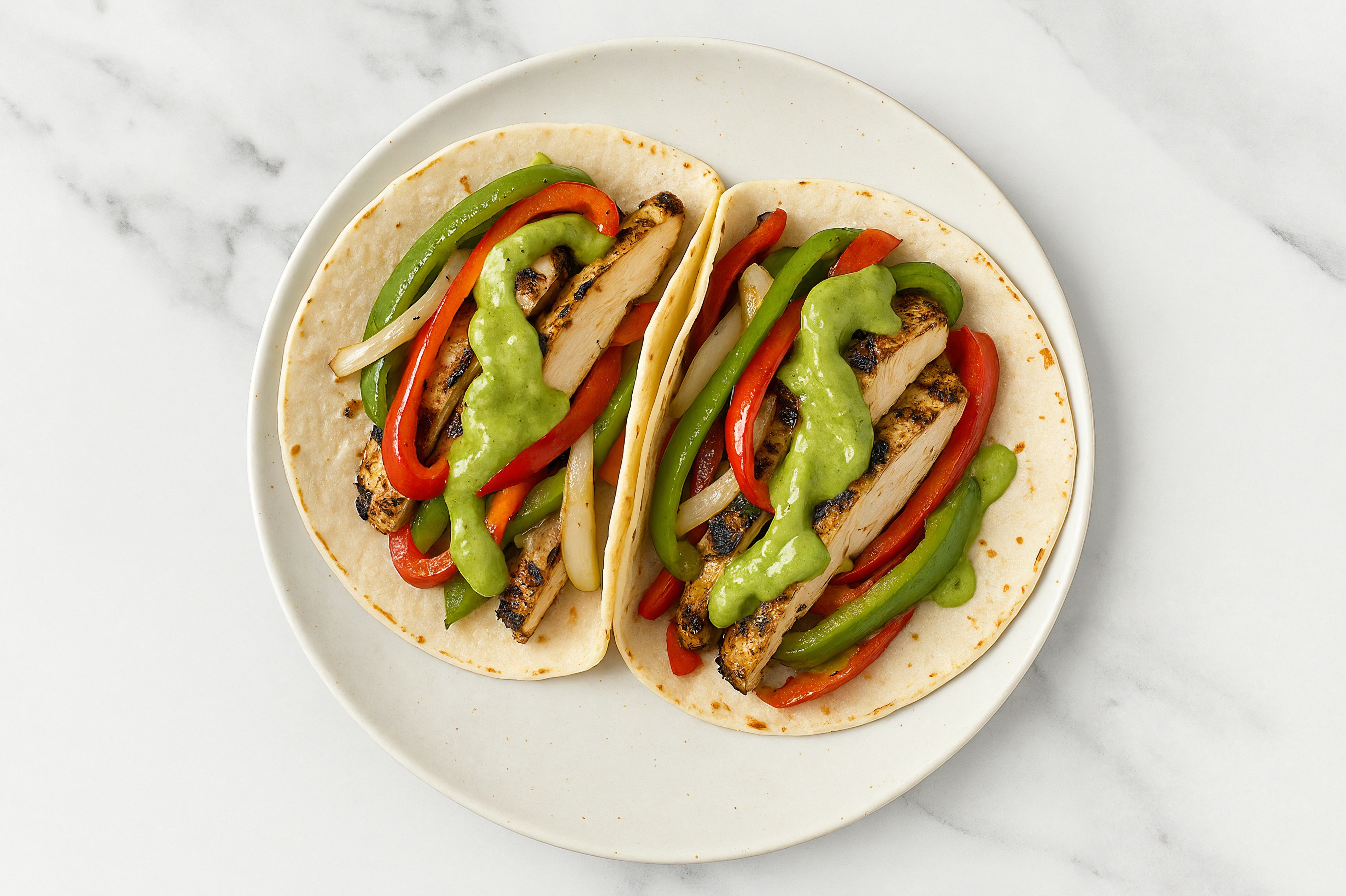 Extra Guac Mediterranean Grilled Chicken Breast Tacos