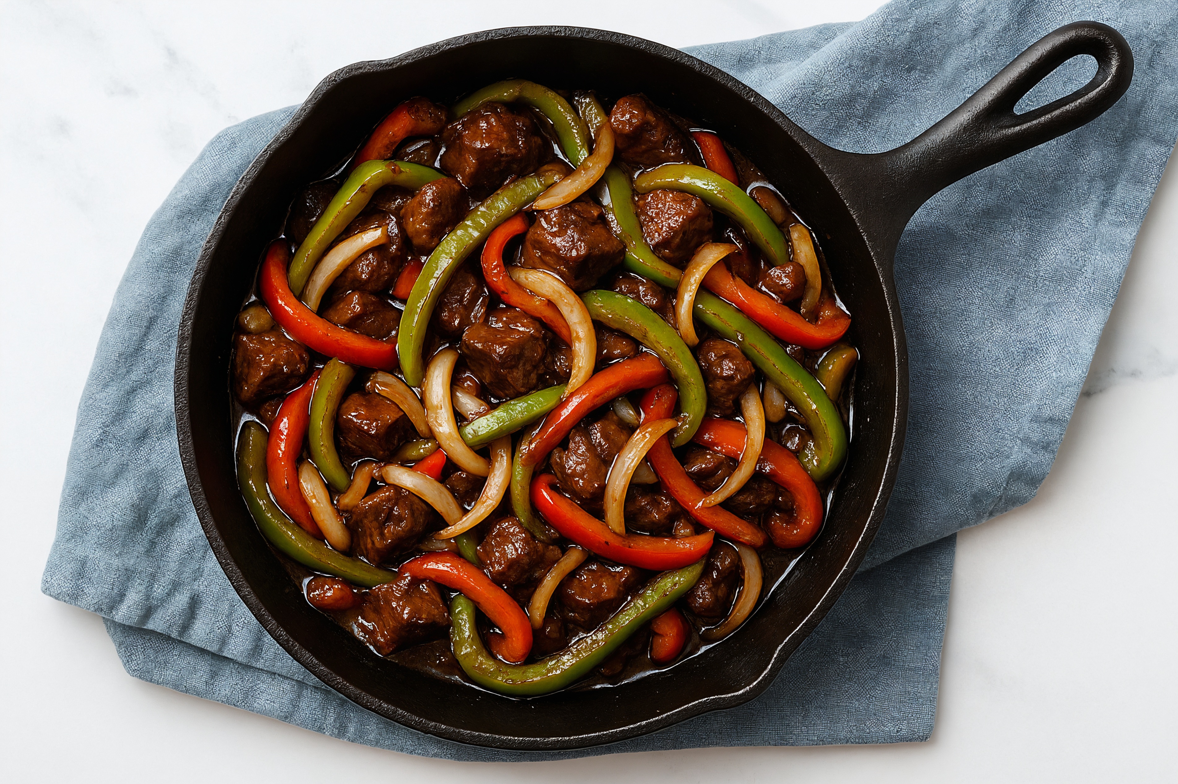 Teriyaki Short Rib Stir-Fry with Bell Peppers