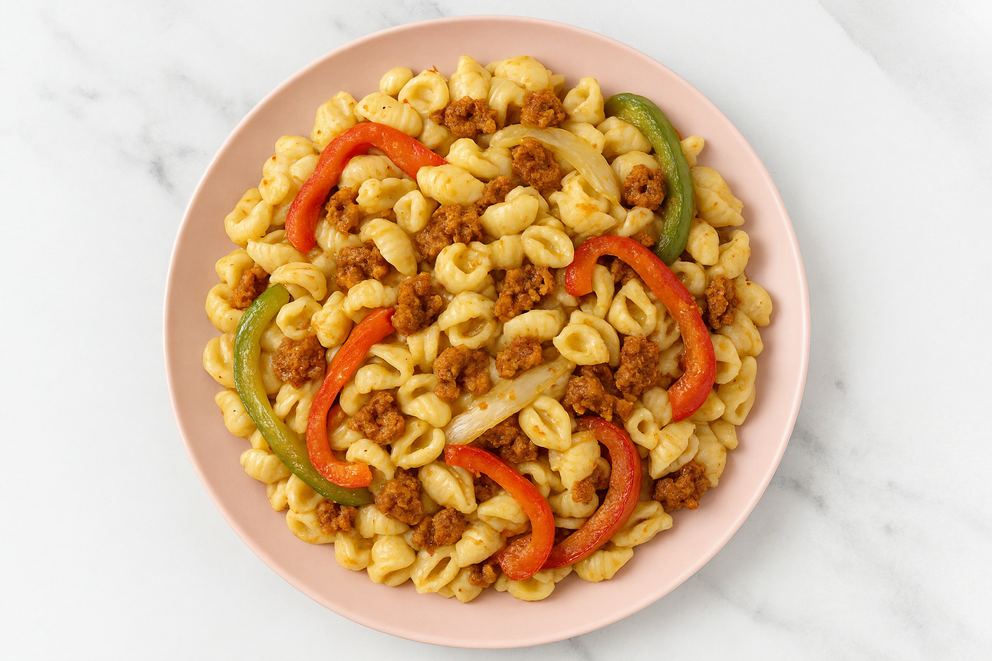 Chorizo + Bell Pepper Mac & Cheese