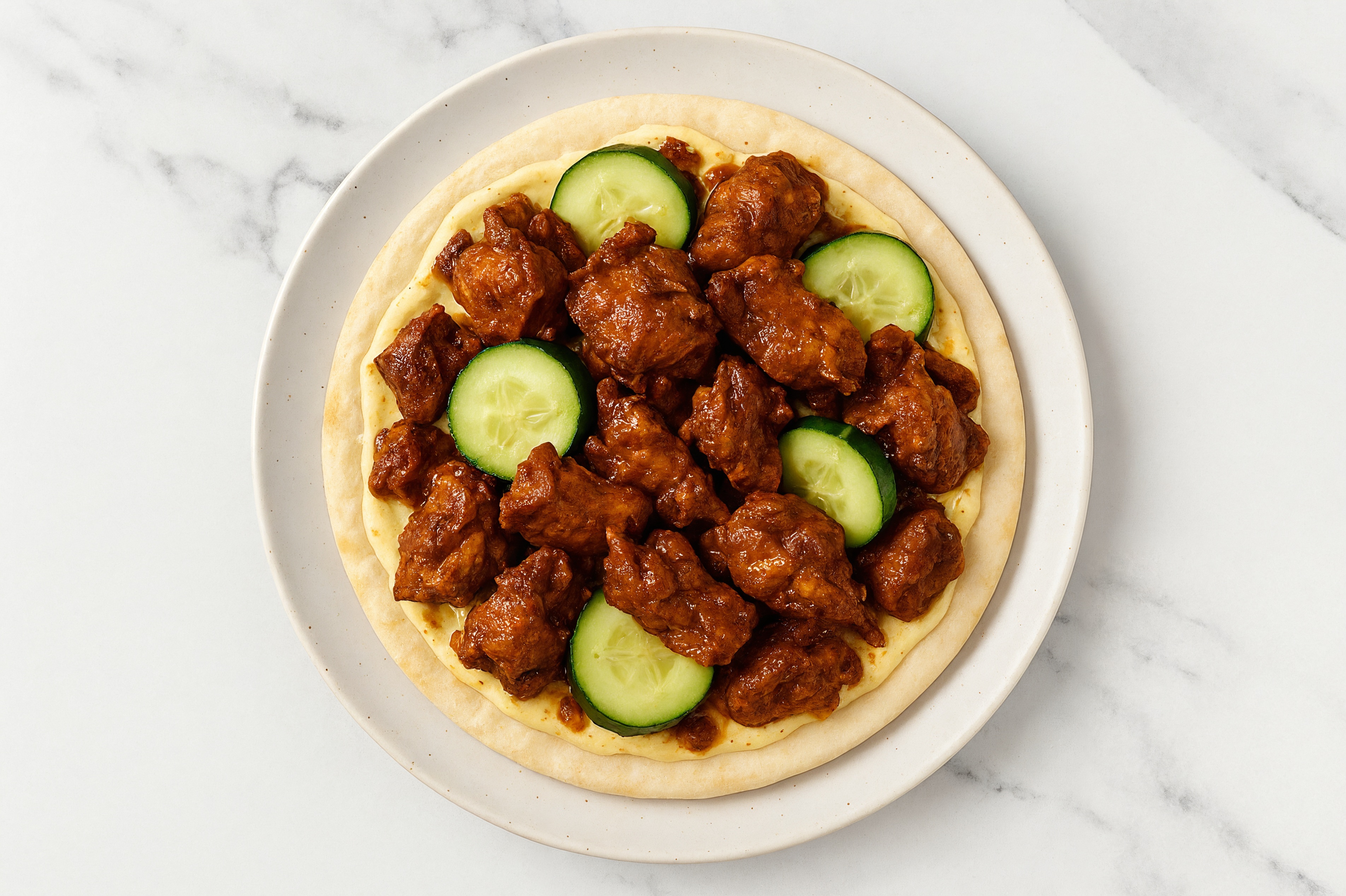 Cucumber Tandoori Honey Mustard Gluten Free Pizza