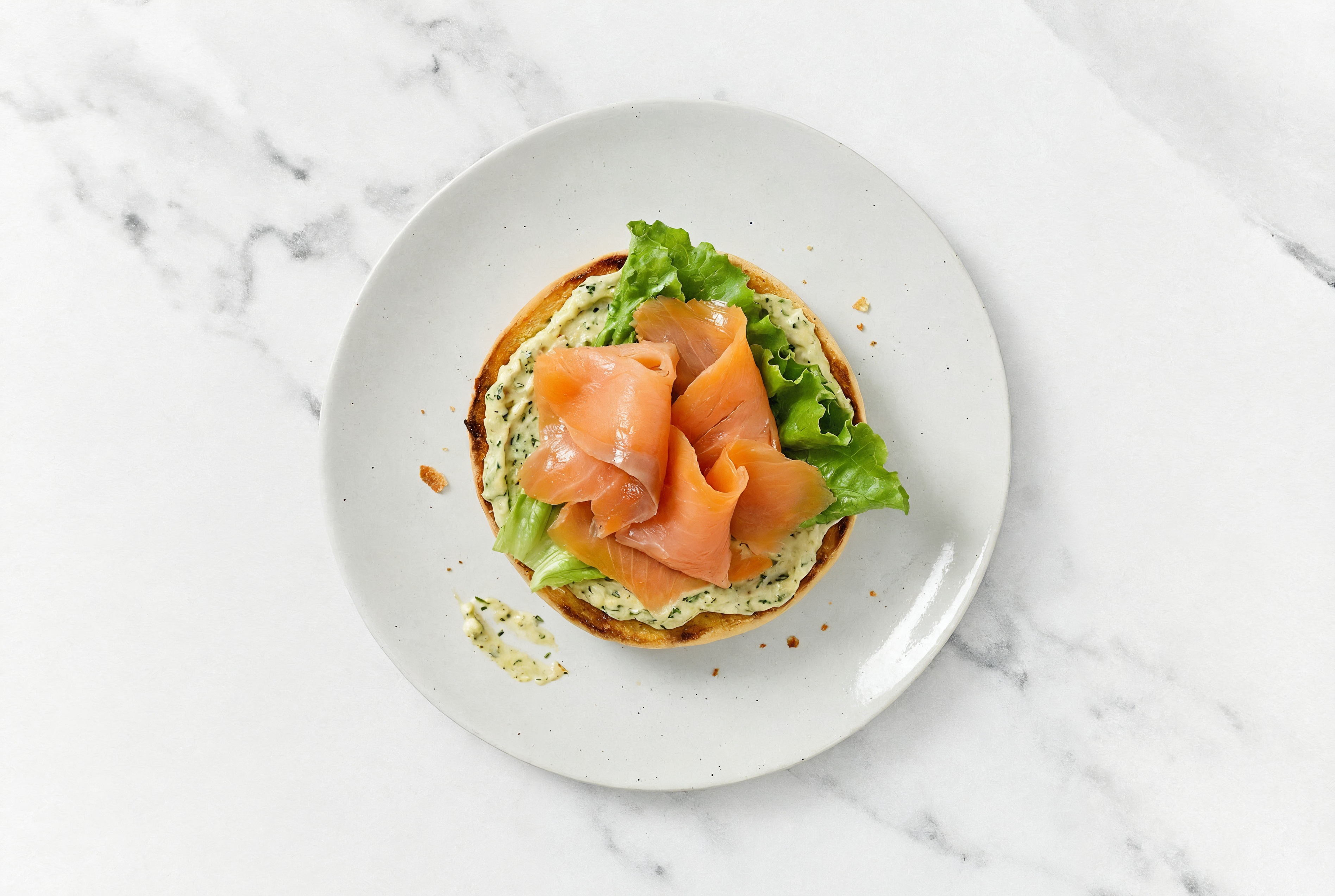 Spinach Artichoke + Salmon Sandwich