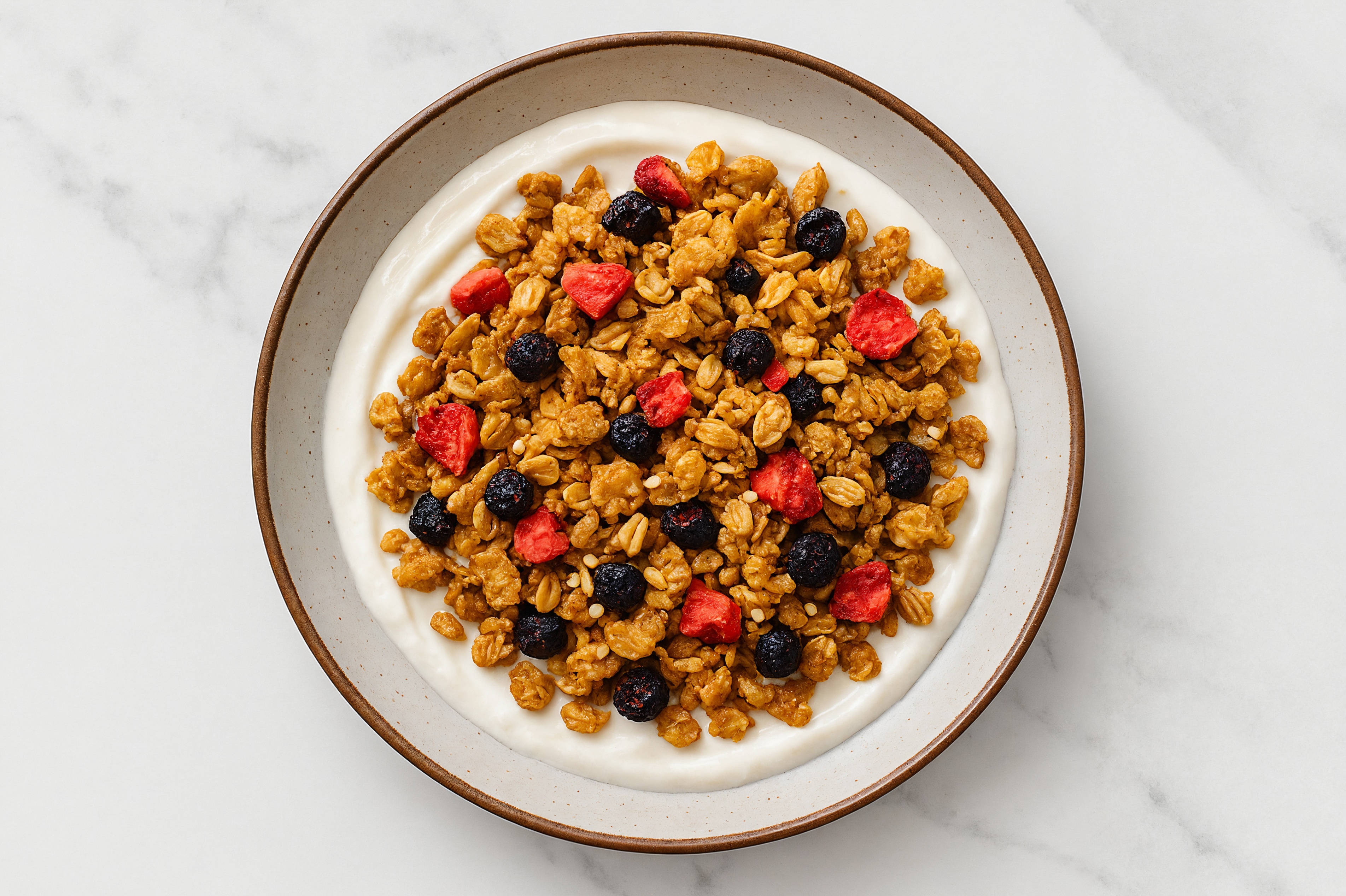 Mixed Berry Granola + Coconut Yogurt Bowl