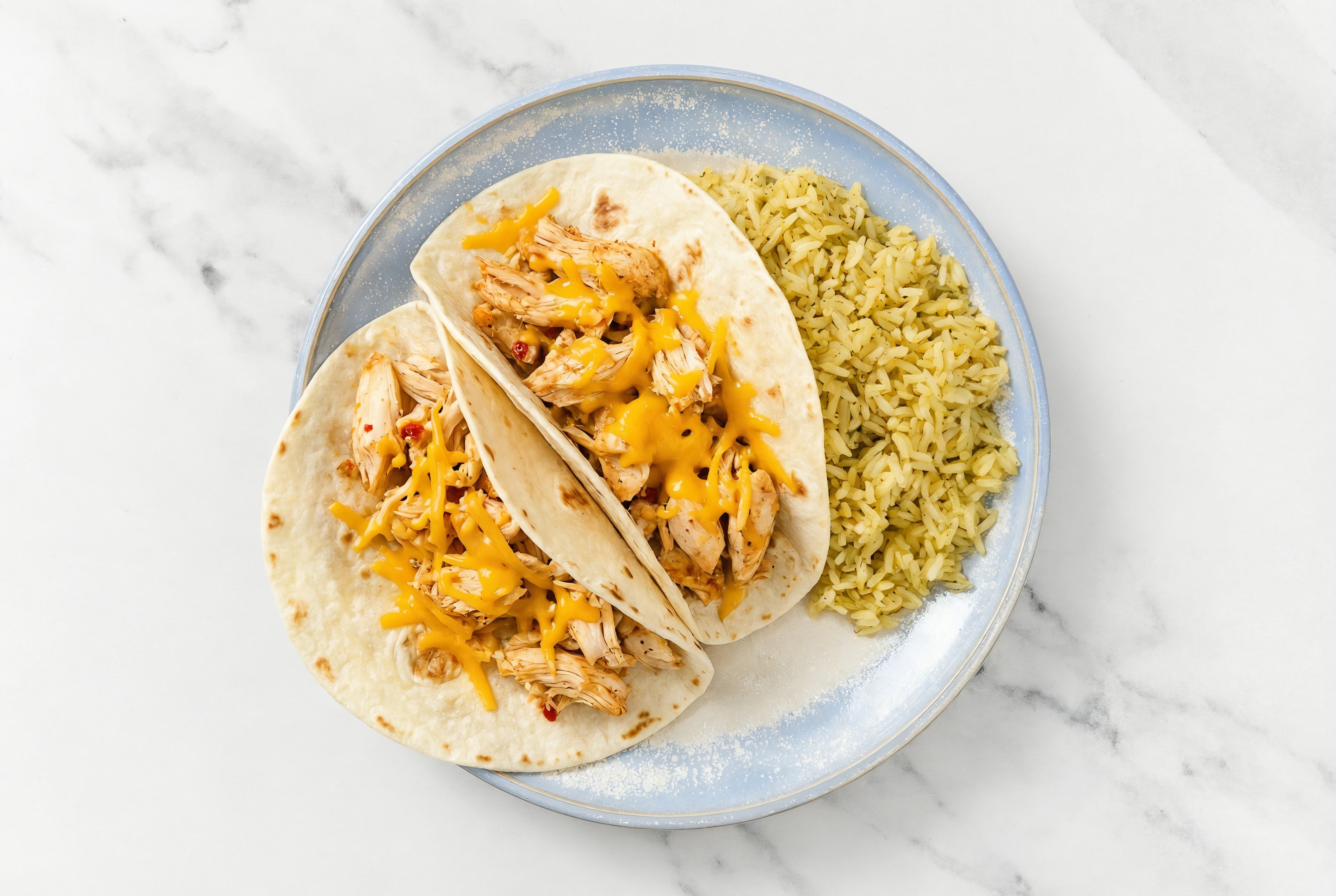 Herby Cheesy Chile Limon Chicken Tacos + Jasmine Rice